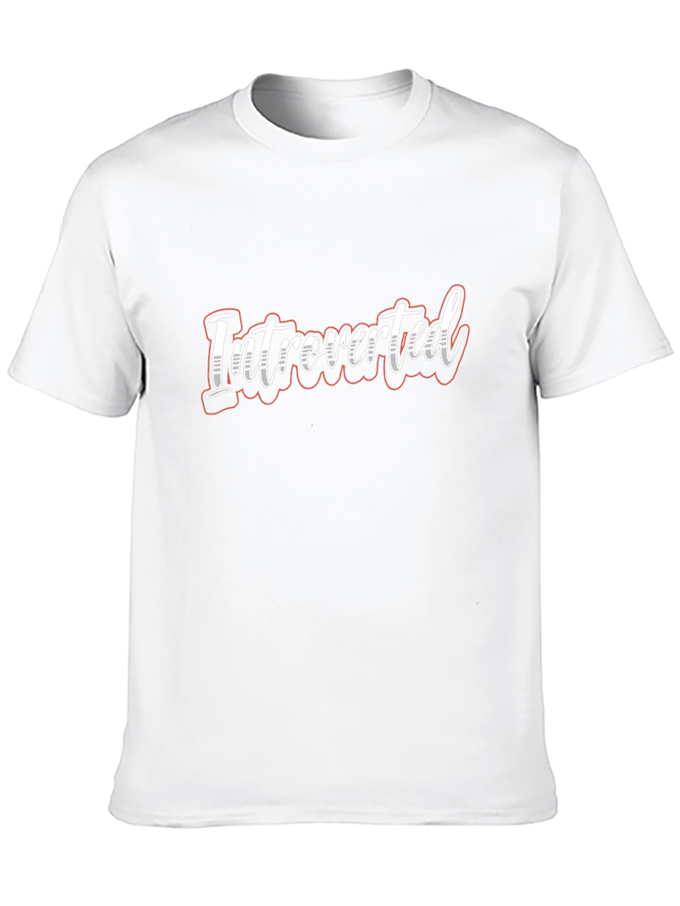 Introverted T-Shirt - Soft Cotton Blend Casual Tee