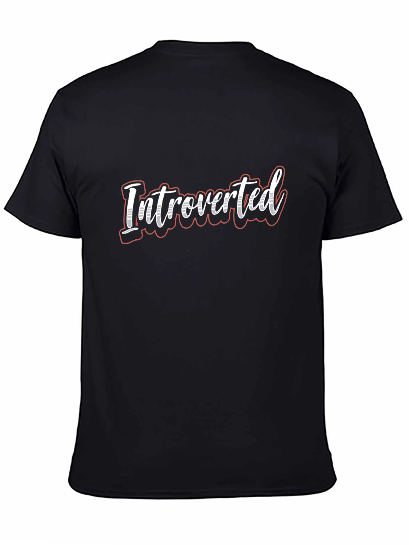 Introverted T-Shirt - Soft Cotton Blend Casual Tee