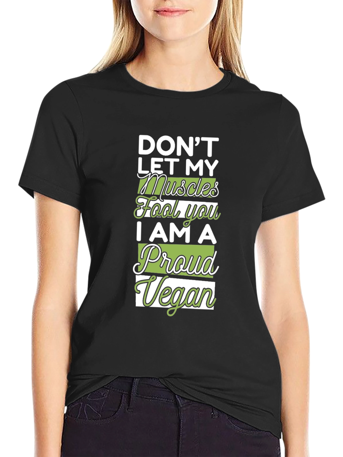 Proud Vegan Muscle T-Shirt - Black