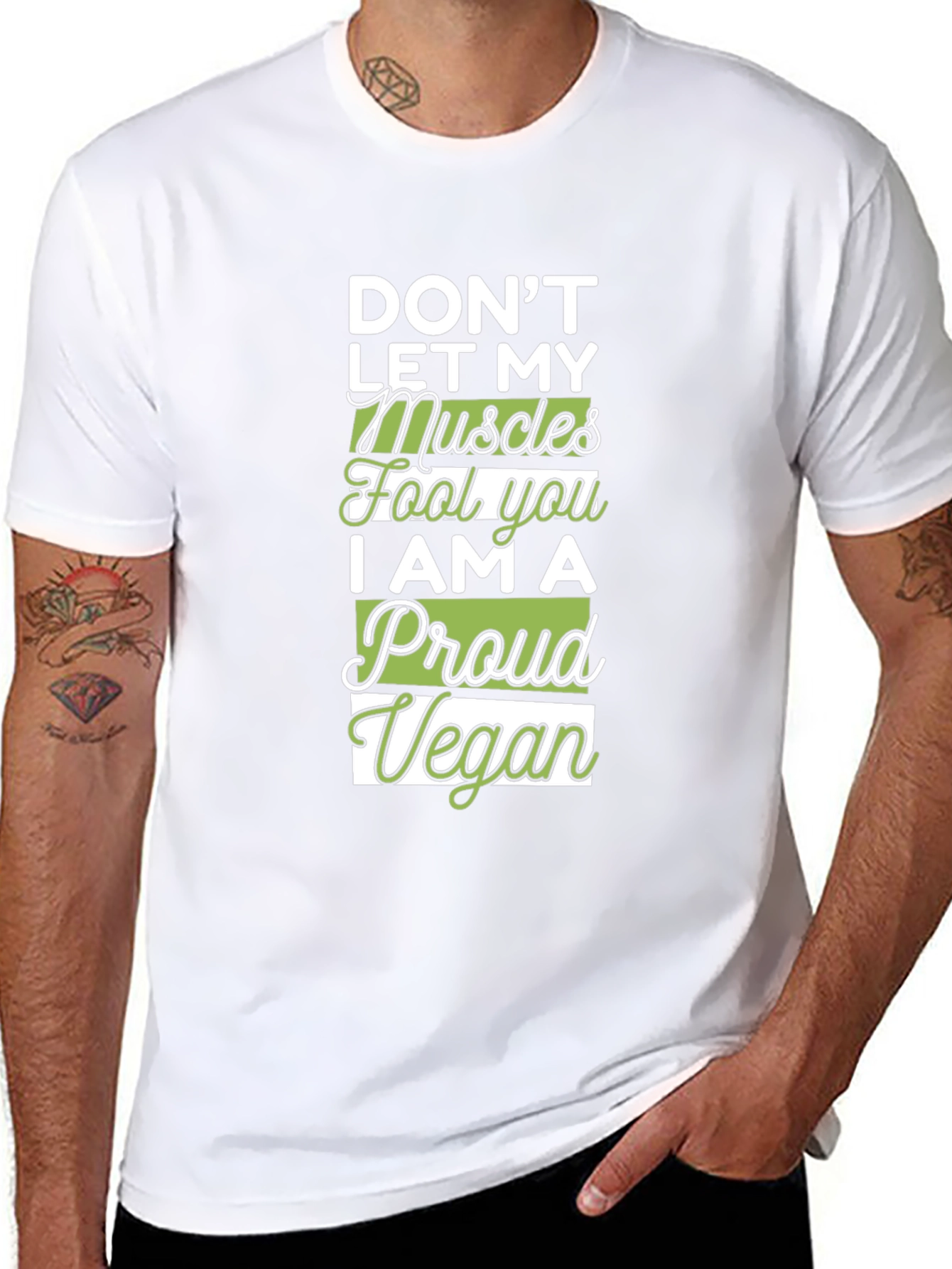 Proud Vegan Muscle T-Shirt - Black