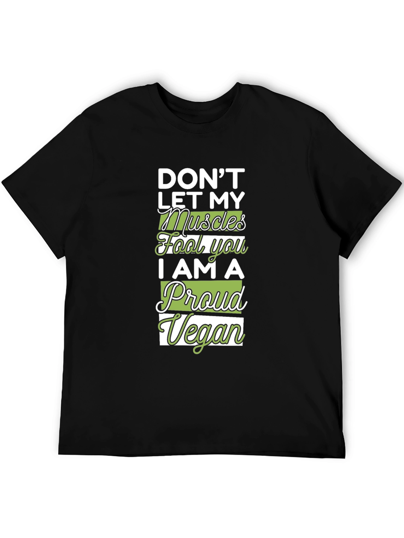 Proud Vegan Muscle T-Shirt - Black