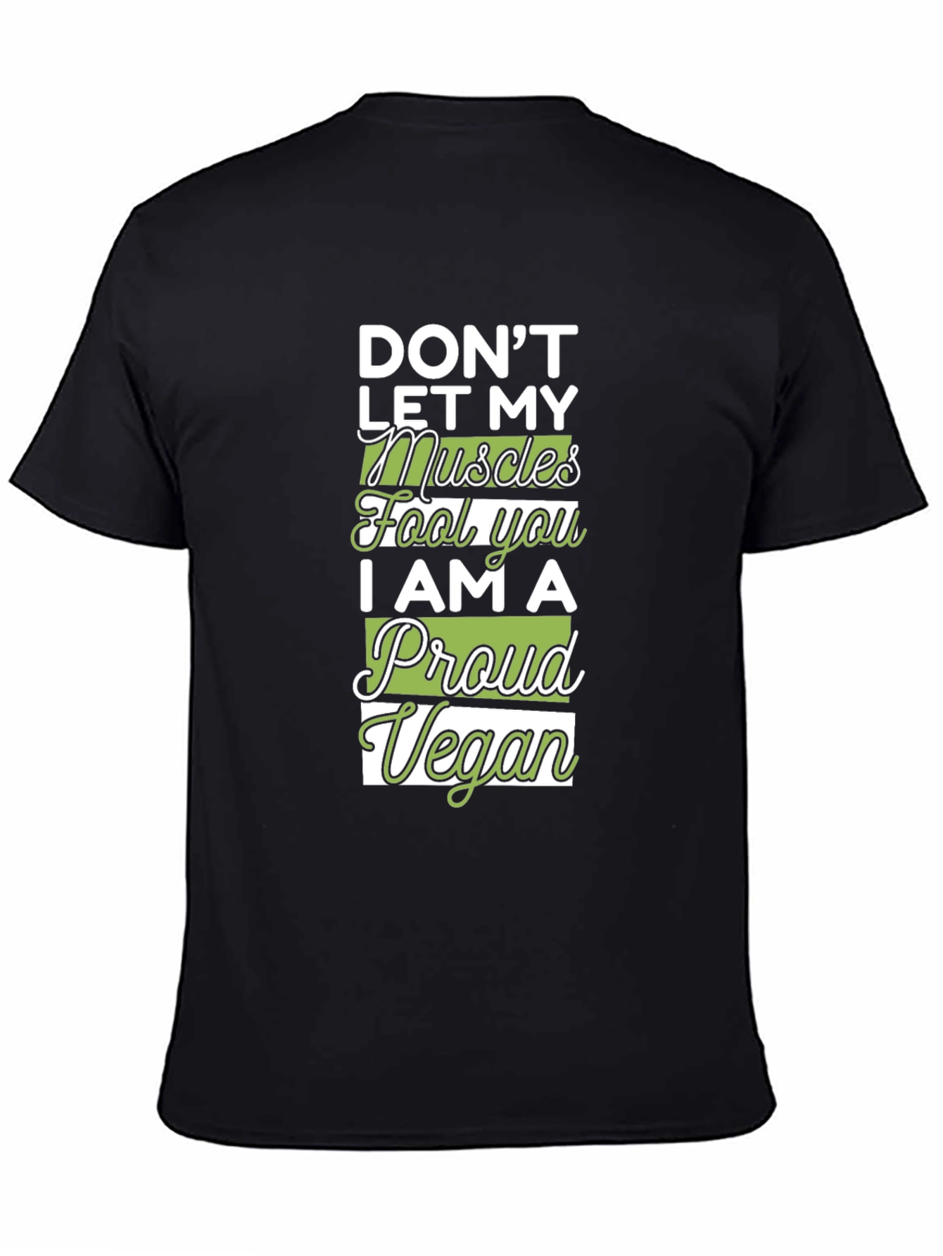 Proud Vegan Muscle T-Shirt - Black