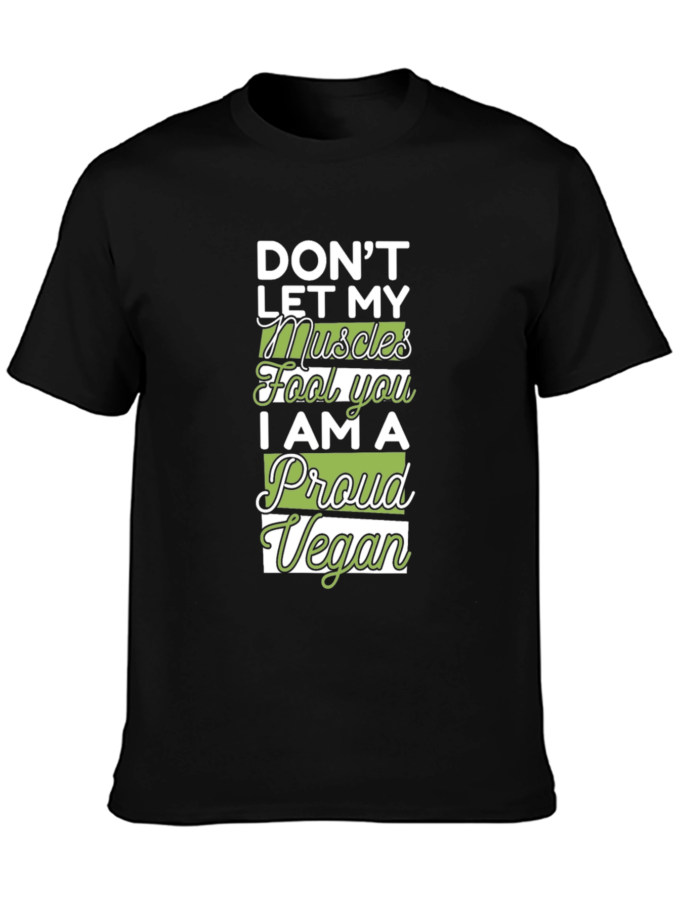 Proud Vegan Muscle T-Shirt - Black