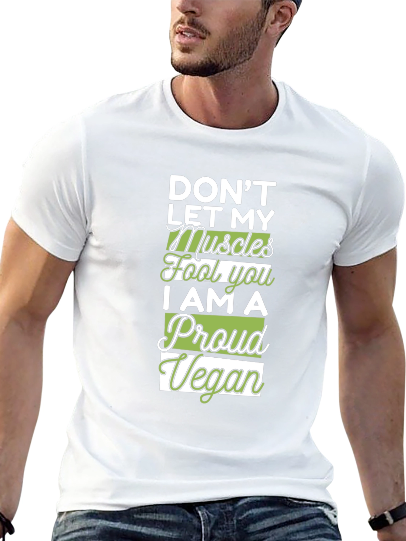 Proud Vegan Muscle T-Shirt - Black