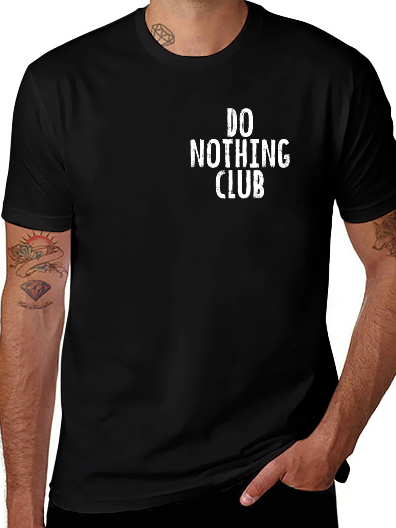 Do Nothing Club Black Tee
