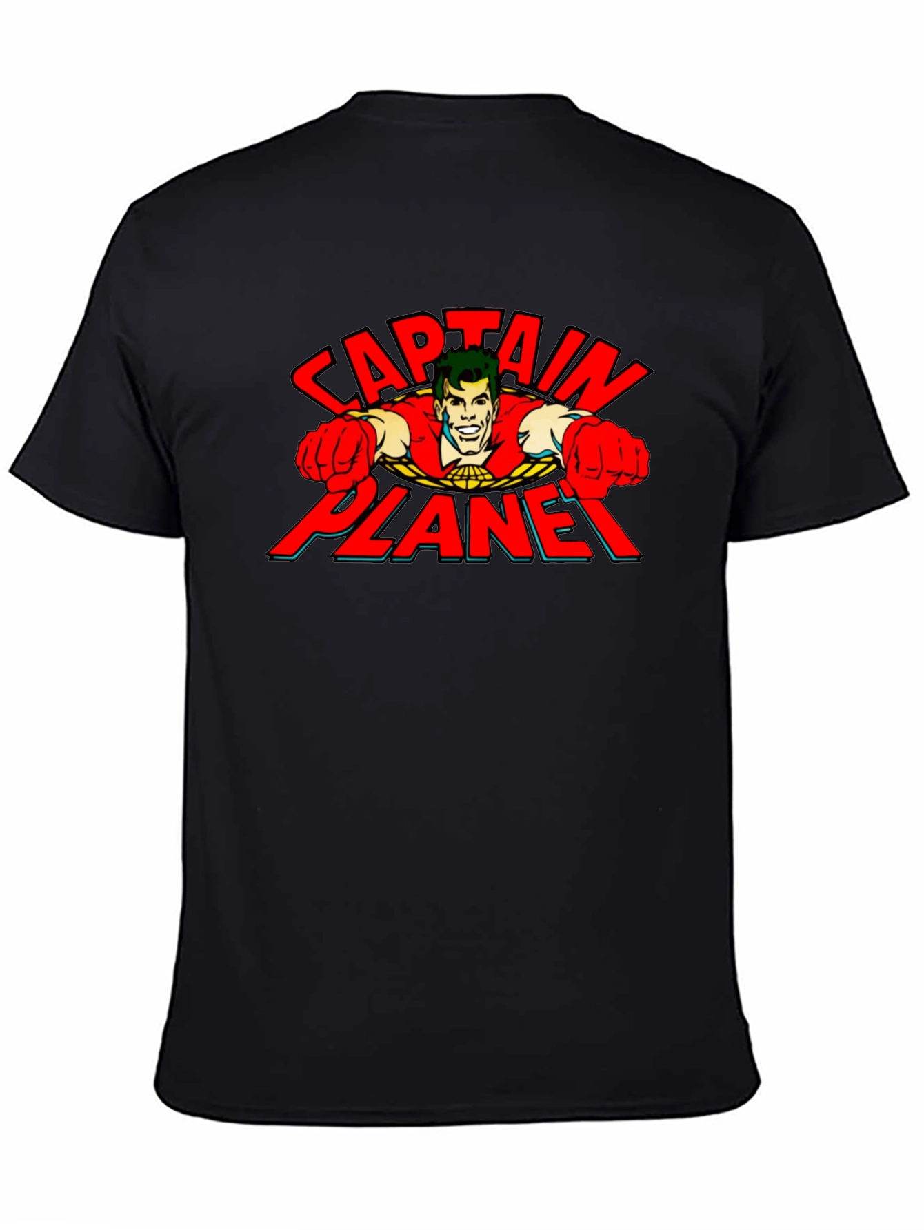 Captain Planet Graphic T-Shirt - Retro Cartoon Tee