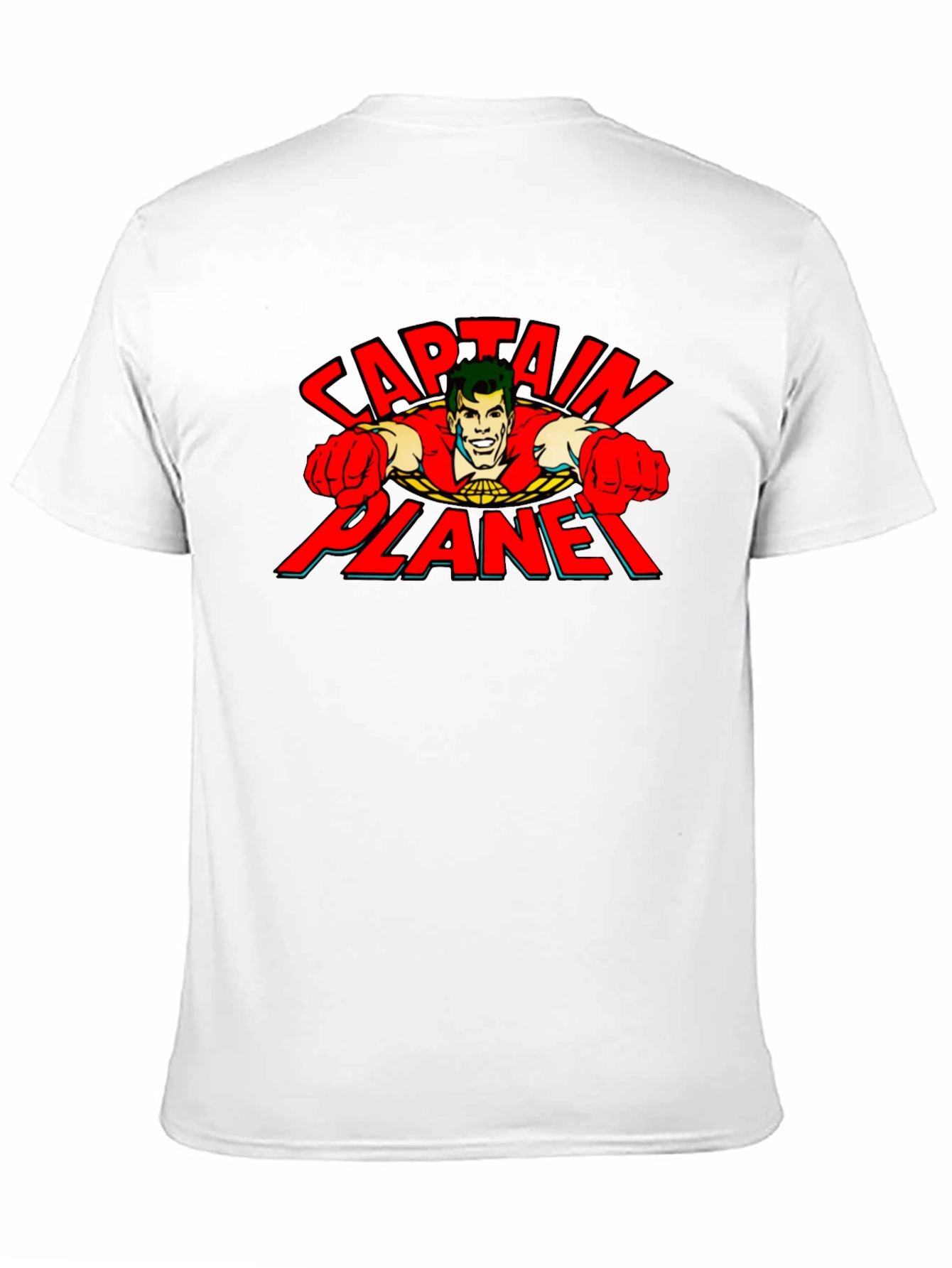 Captain Planet Graphic T-Shirt - Retro Cartoon Tee