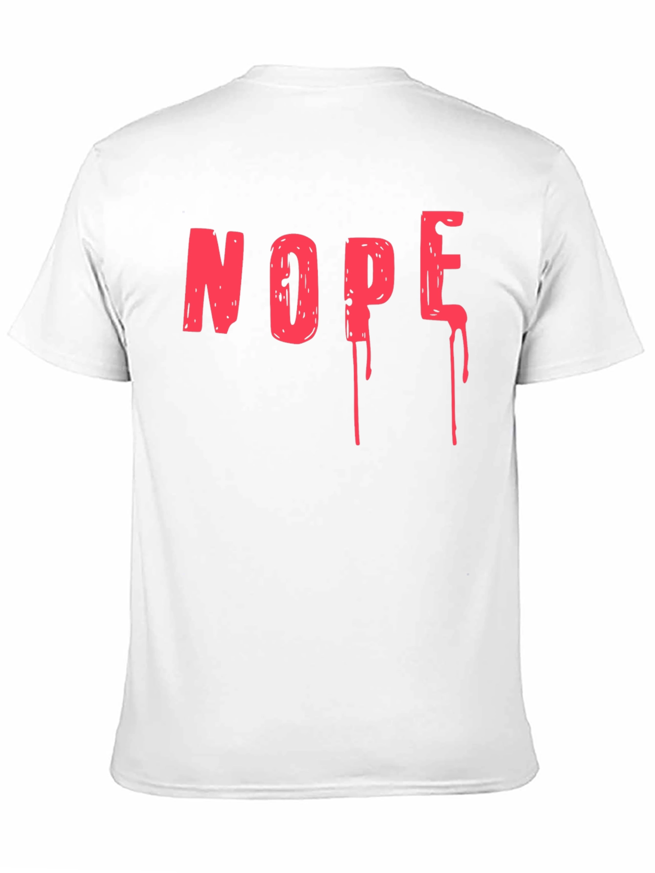 Nope Drip Graphic Tee - Black Cotton T-Shirt