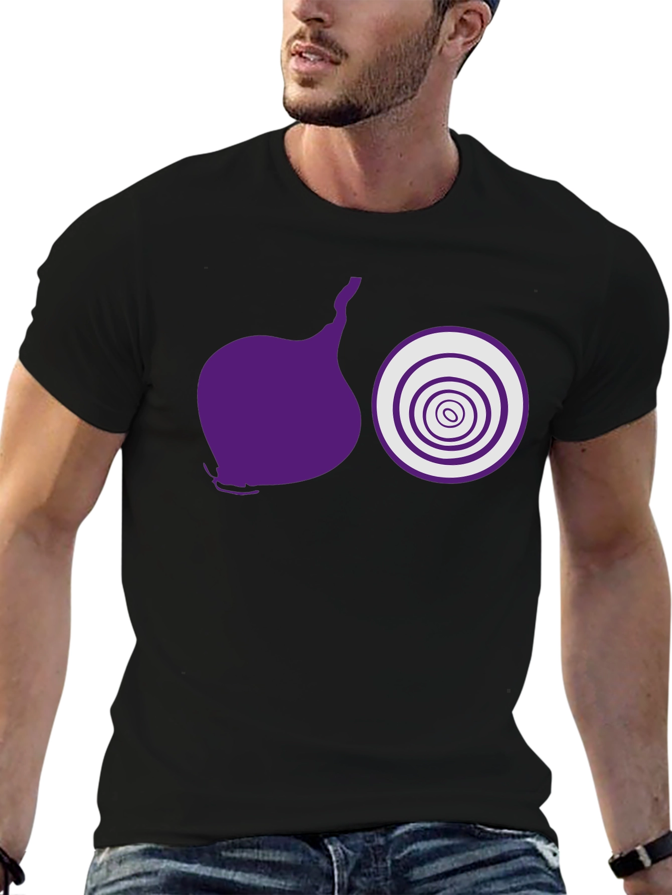 Onion Graphic Tee - Funny Food Shirt