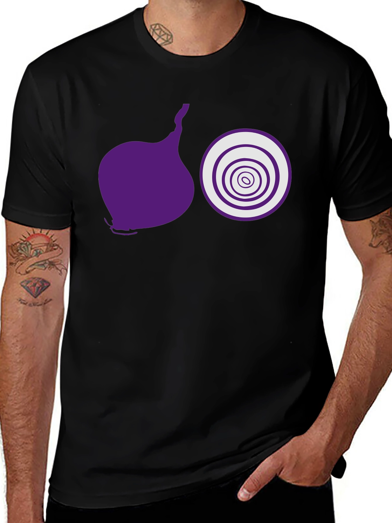 Onion Graphic Tee - Funny Food Shirt
