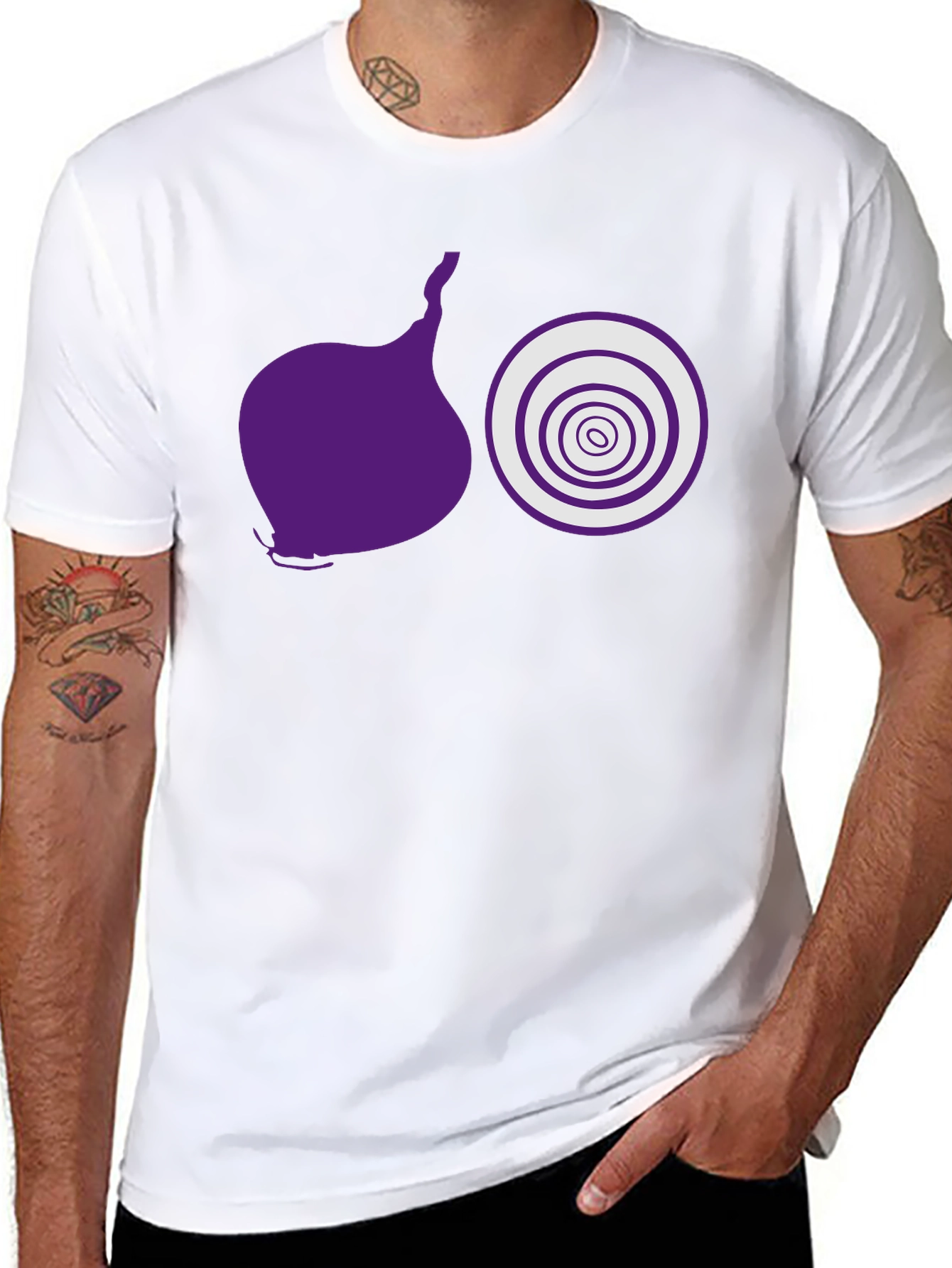 Onion Graphic Tee - Funny Food Shirt