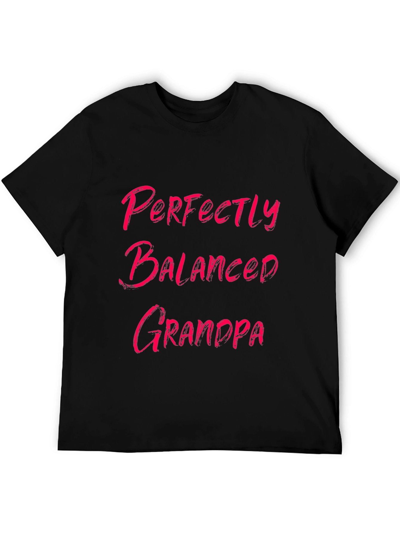 Perfectly Balanced Grandpa Black Graphic Tee