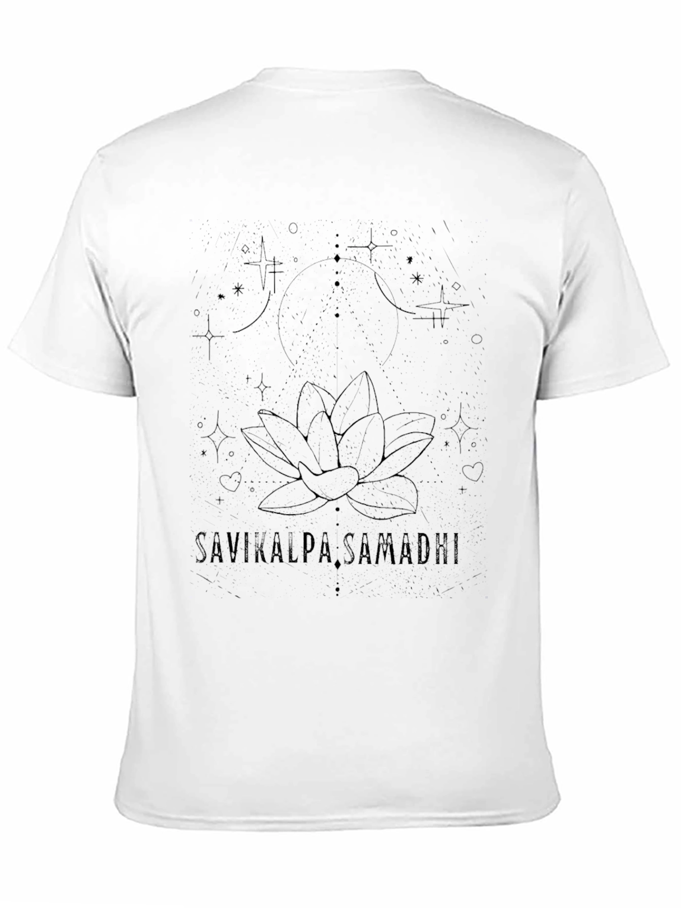 Savikalpa Samadhi Lotus Black T-Shirt