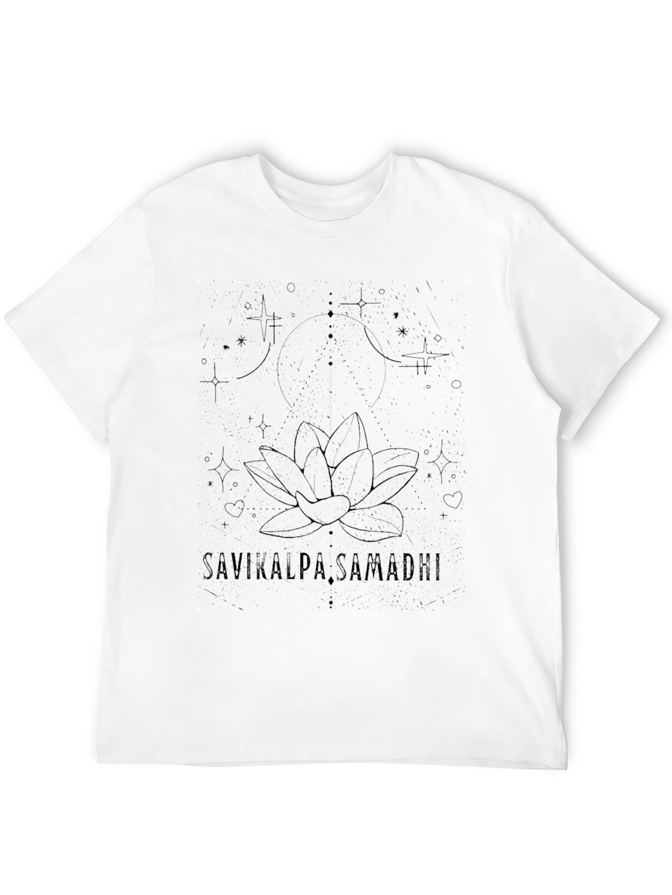 Savikalpa Samadhi Lotus Black T-Shirt