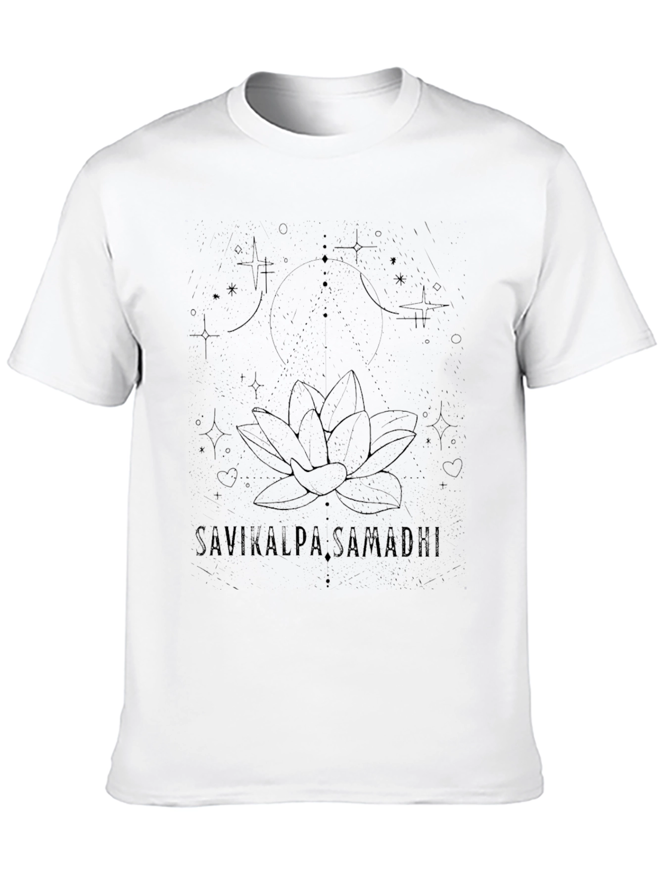 Savikalpa Samadhi Lotus Black T-Shirt