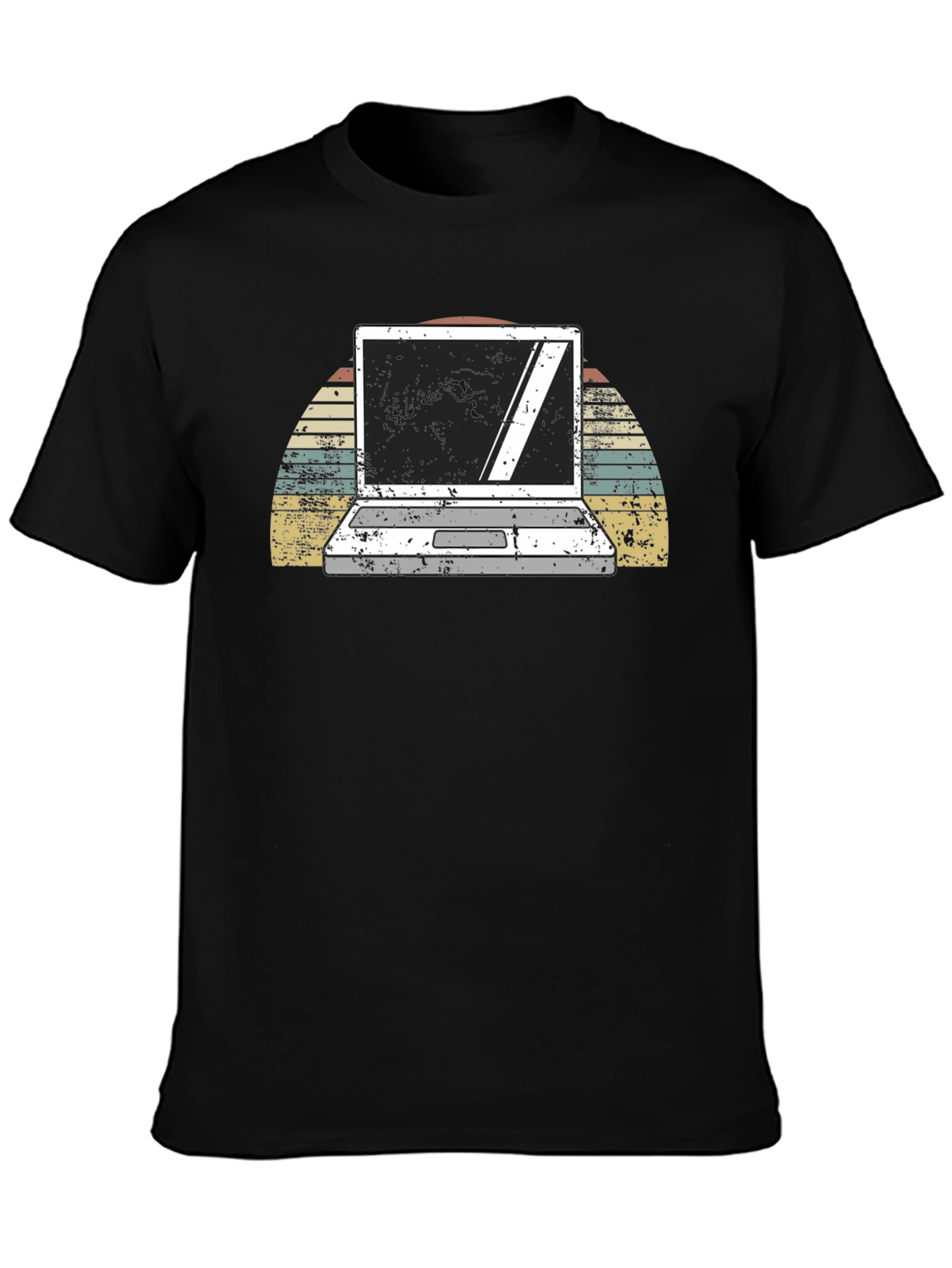 Retro Laptop Graphic T-Shirt
