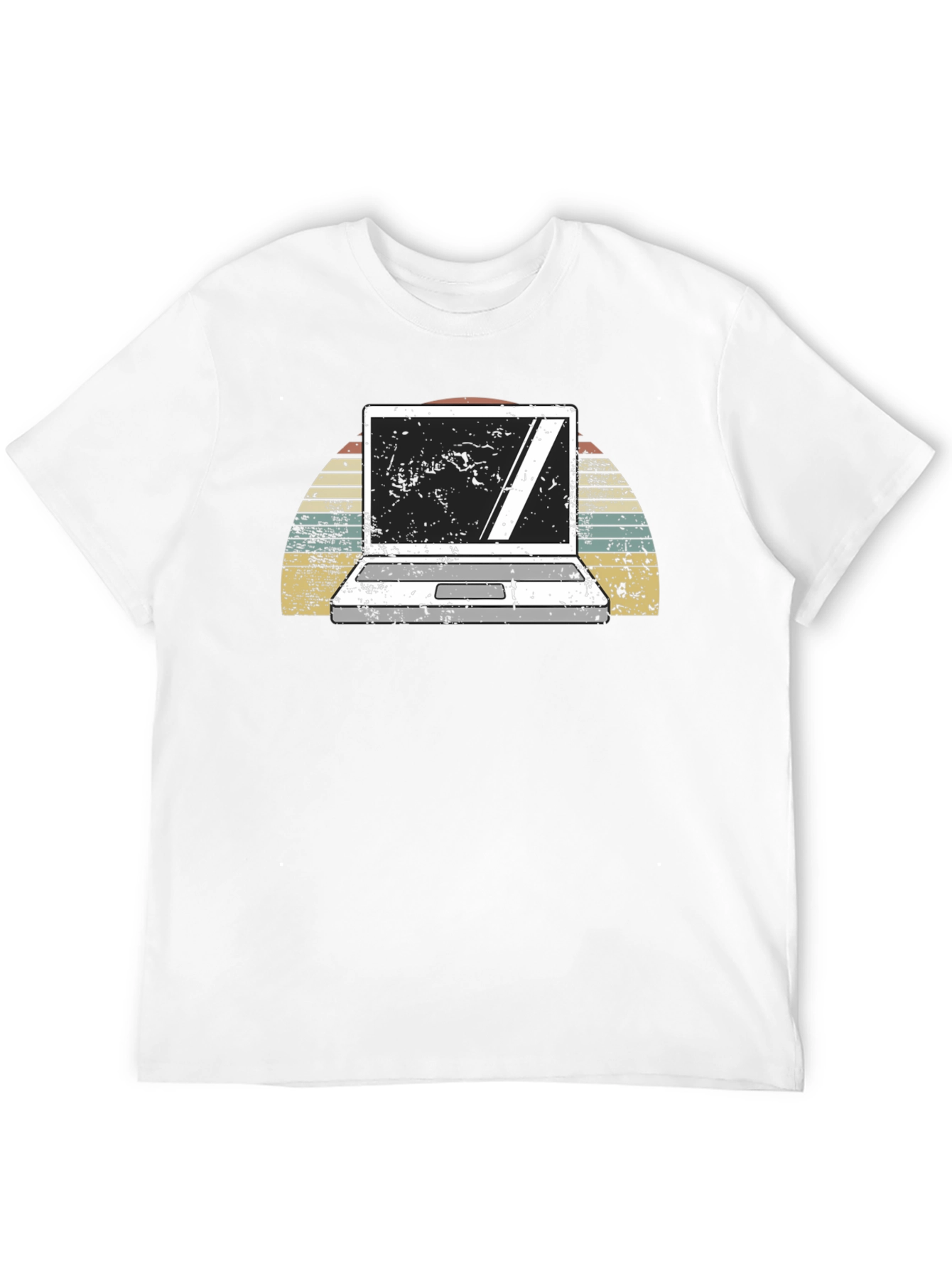 Retro Laptop Graphic T-Shirt