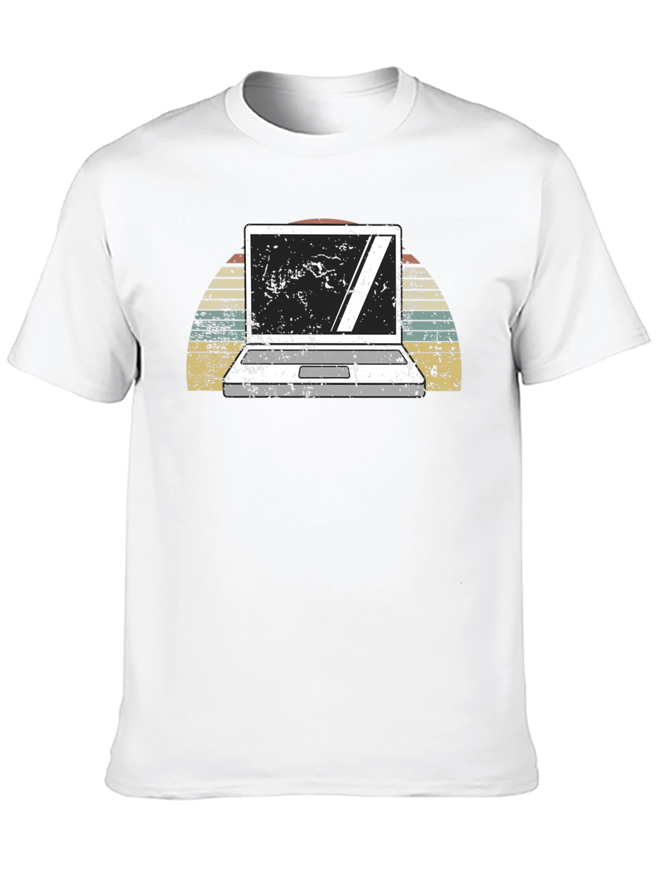 Retro Laptop Graphic T-Shirt