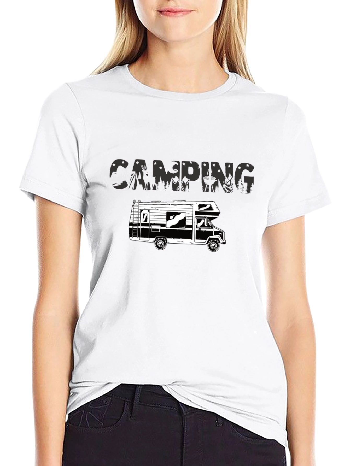 Camping RV Graphic T-Shirt