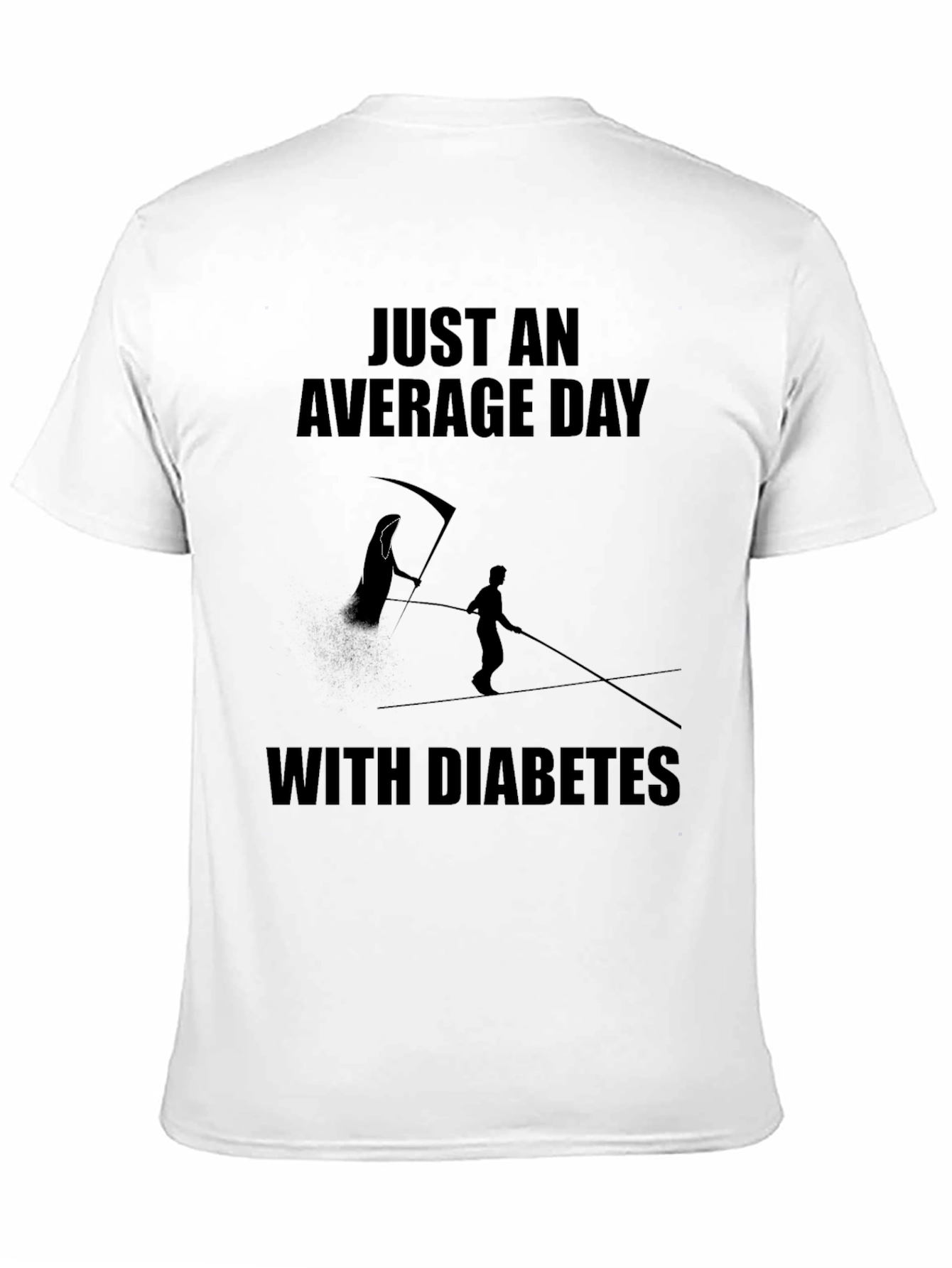 Just an Average Day With Diabetes Black T-Shirt