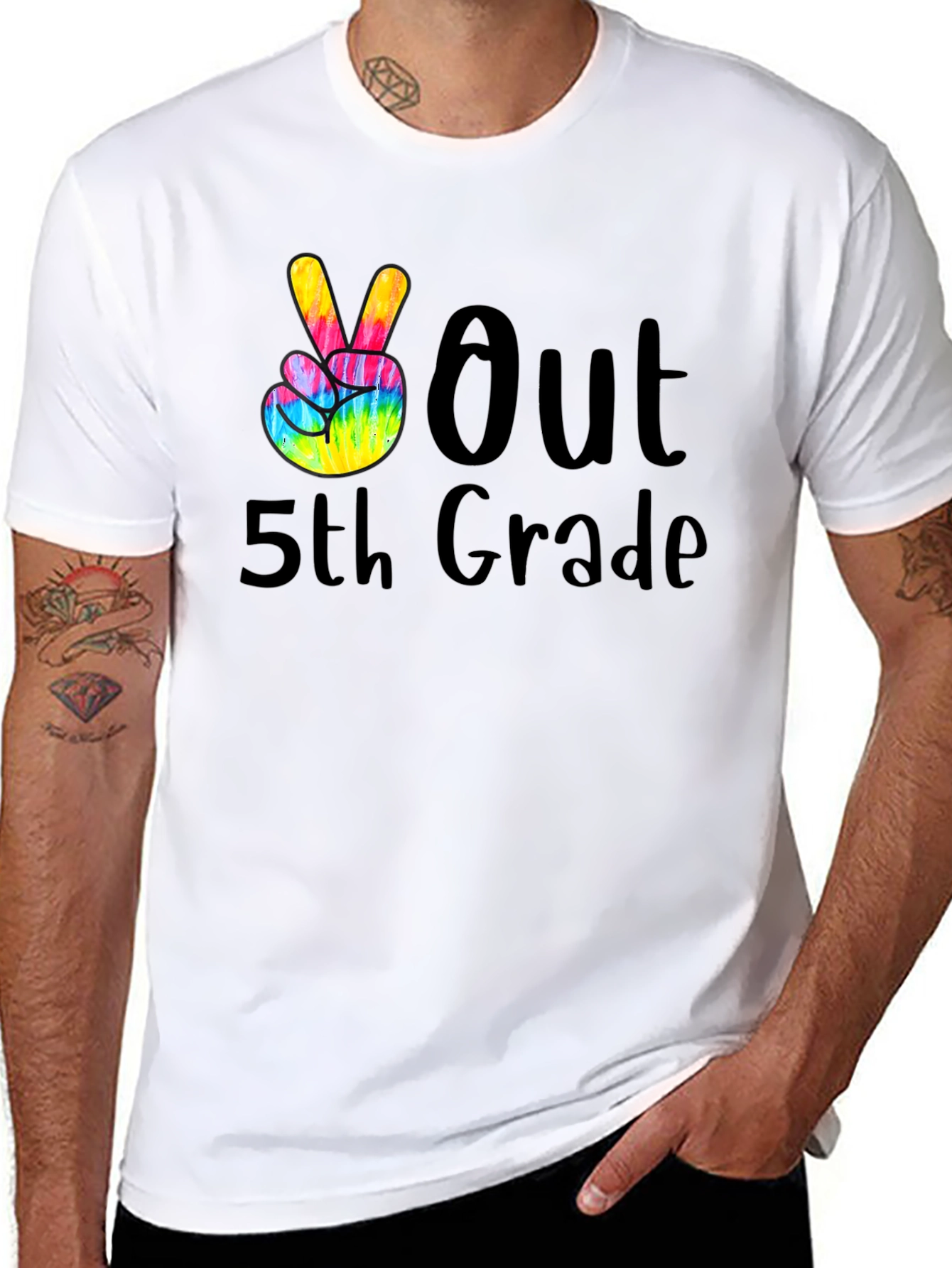 Peace Out 5th Grade Graduation T-Shirt