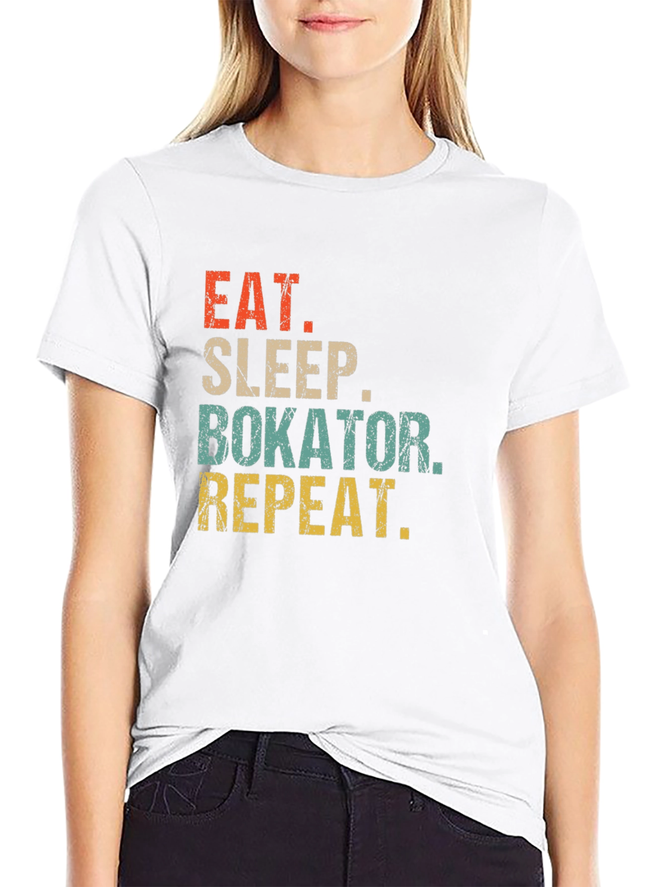 Eat Sleep Bokator Repeat T-Shirt Black