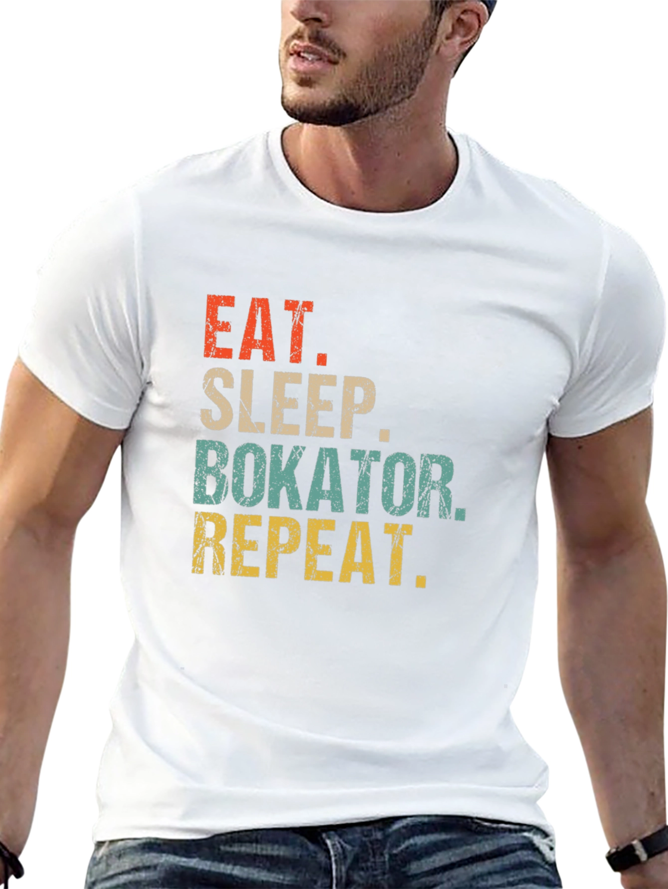 Eat Sleep Bokator Repeat T-Shirt Black