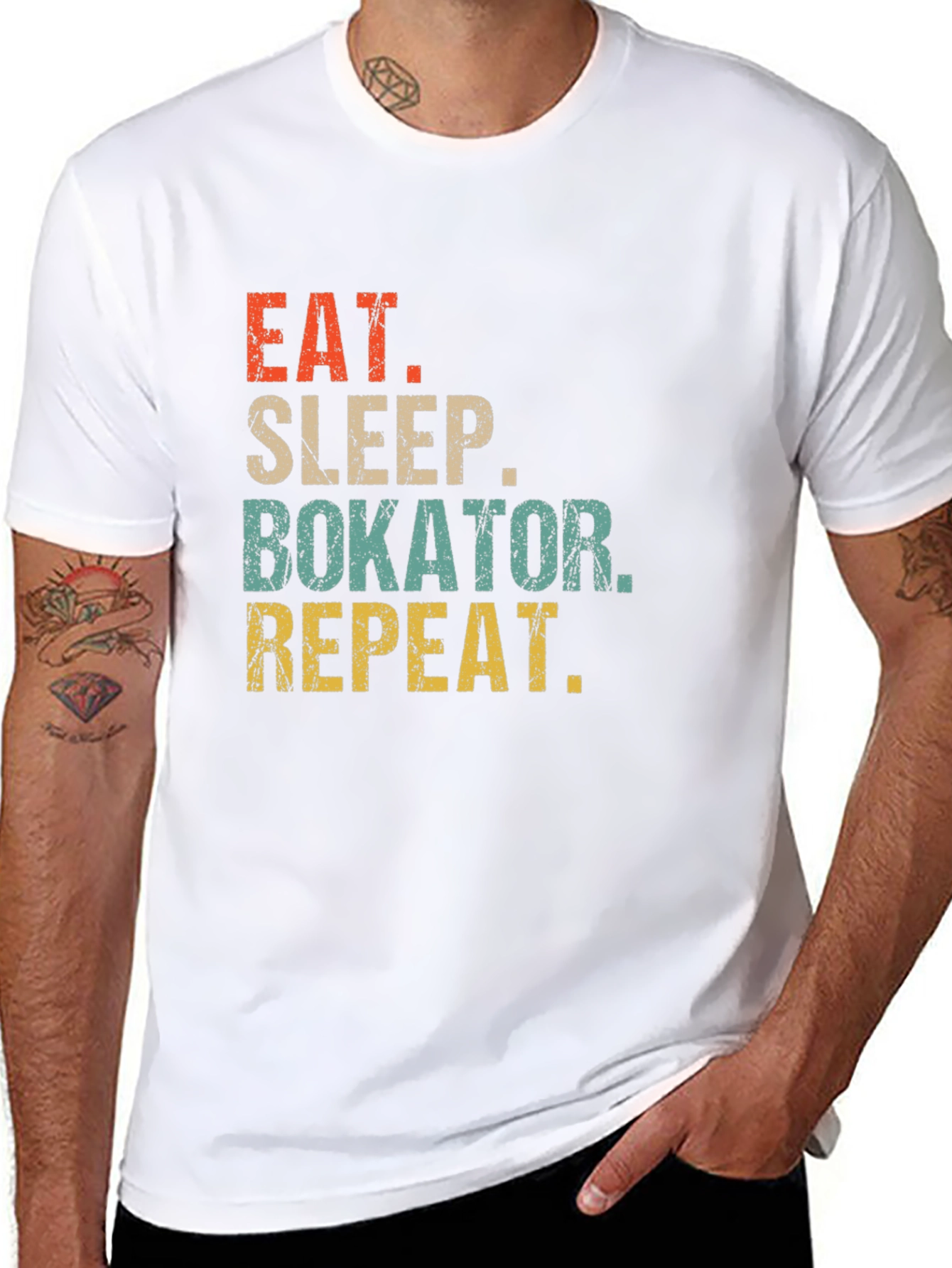 Eat Sleep Bokator Repeat T-Shirt Black