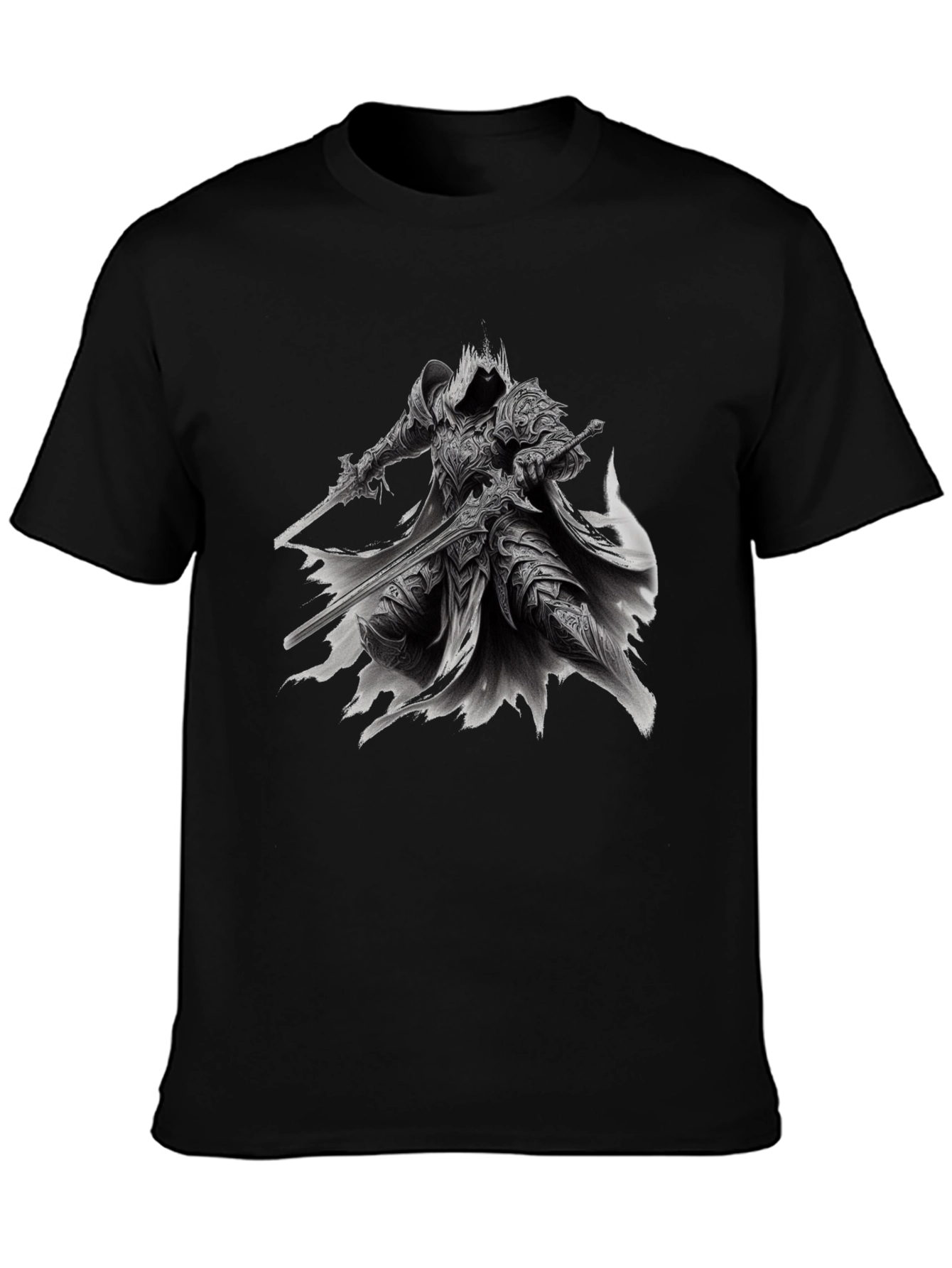 Dark Knight T-Shirt - Fantasy Warrior Design