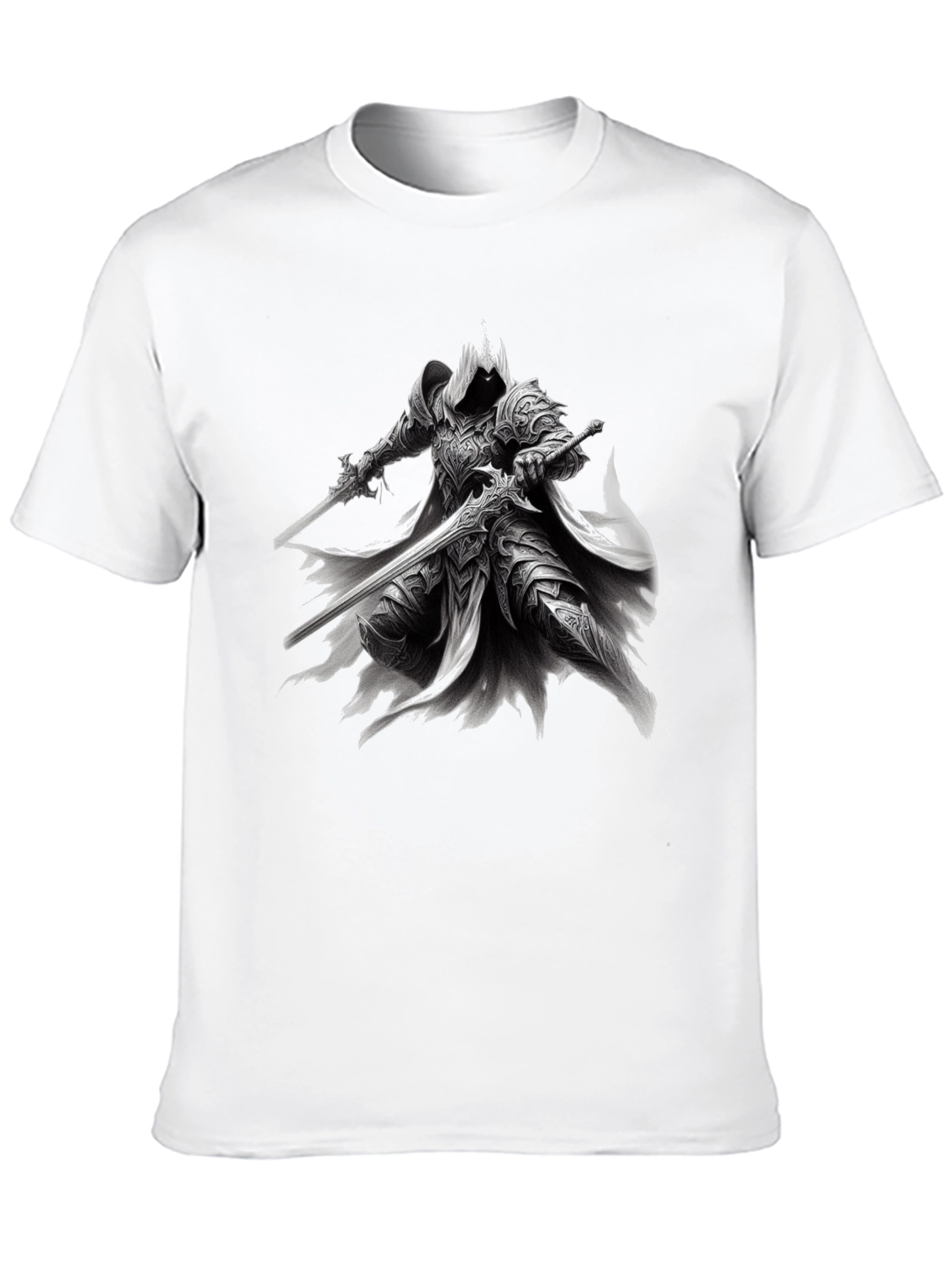 Dark Knight T-Shirt - Fantasy Warrior Design