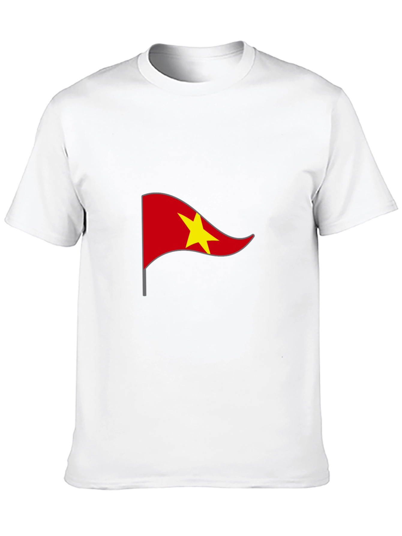 Vietnam Flag Graphic Tee - Black Casual T-Shirt