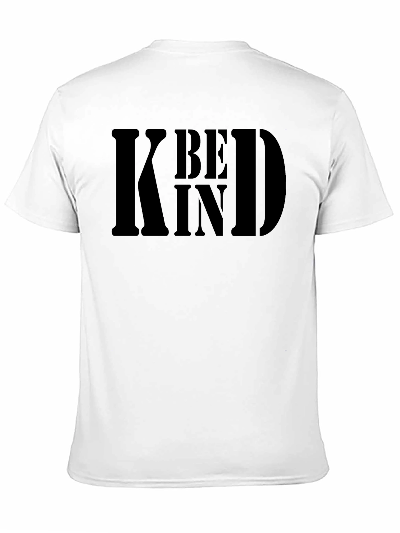 Be Kind Graphic Tee - Mens Black Cotton T-Shirt