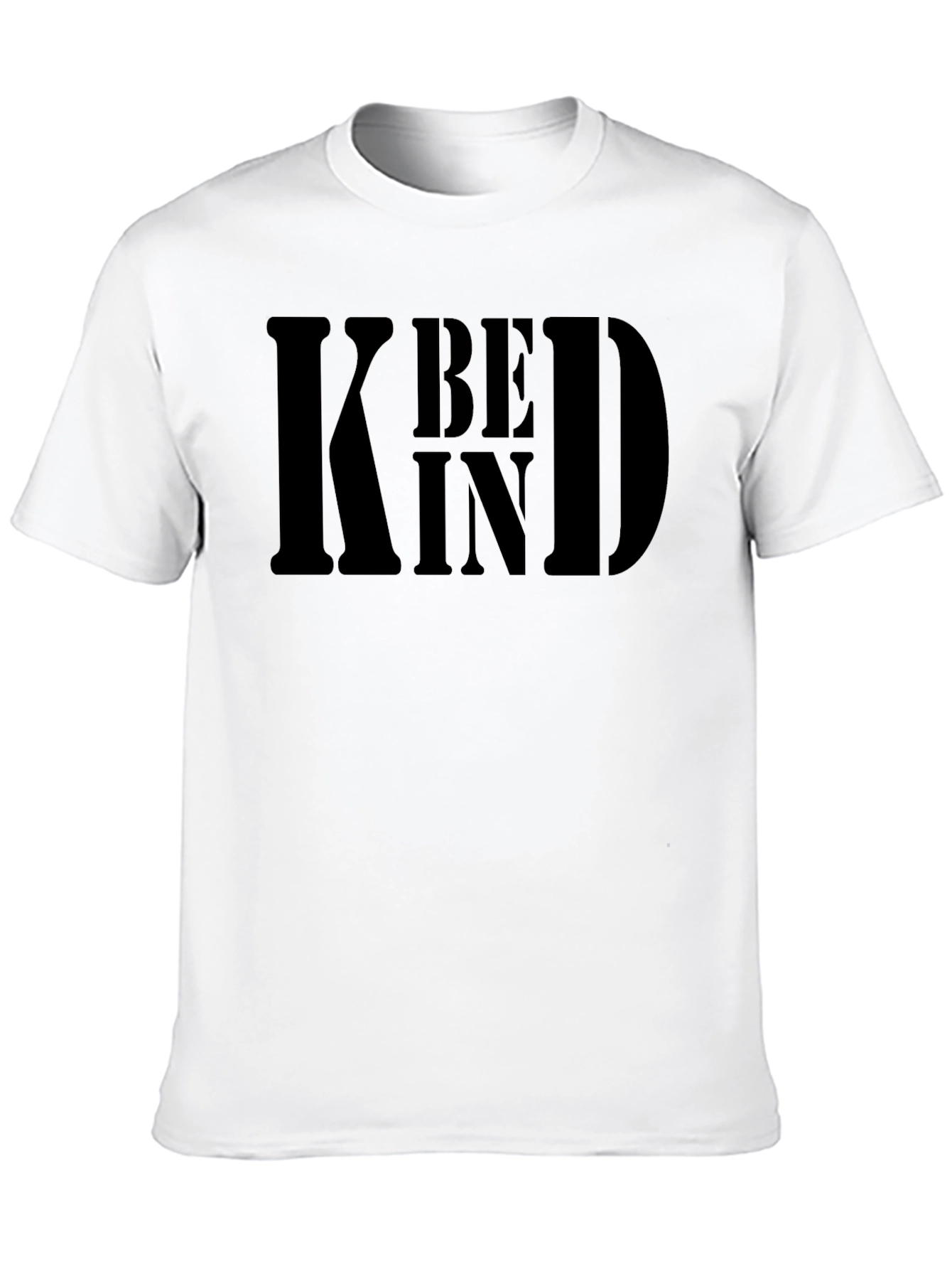 Be Kind Graphic Tee - Mens Black Cotton T-Shirt
