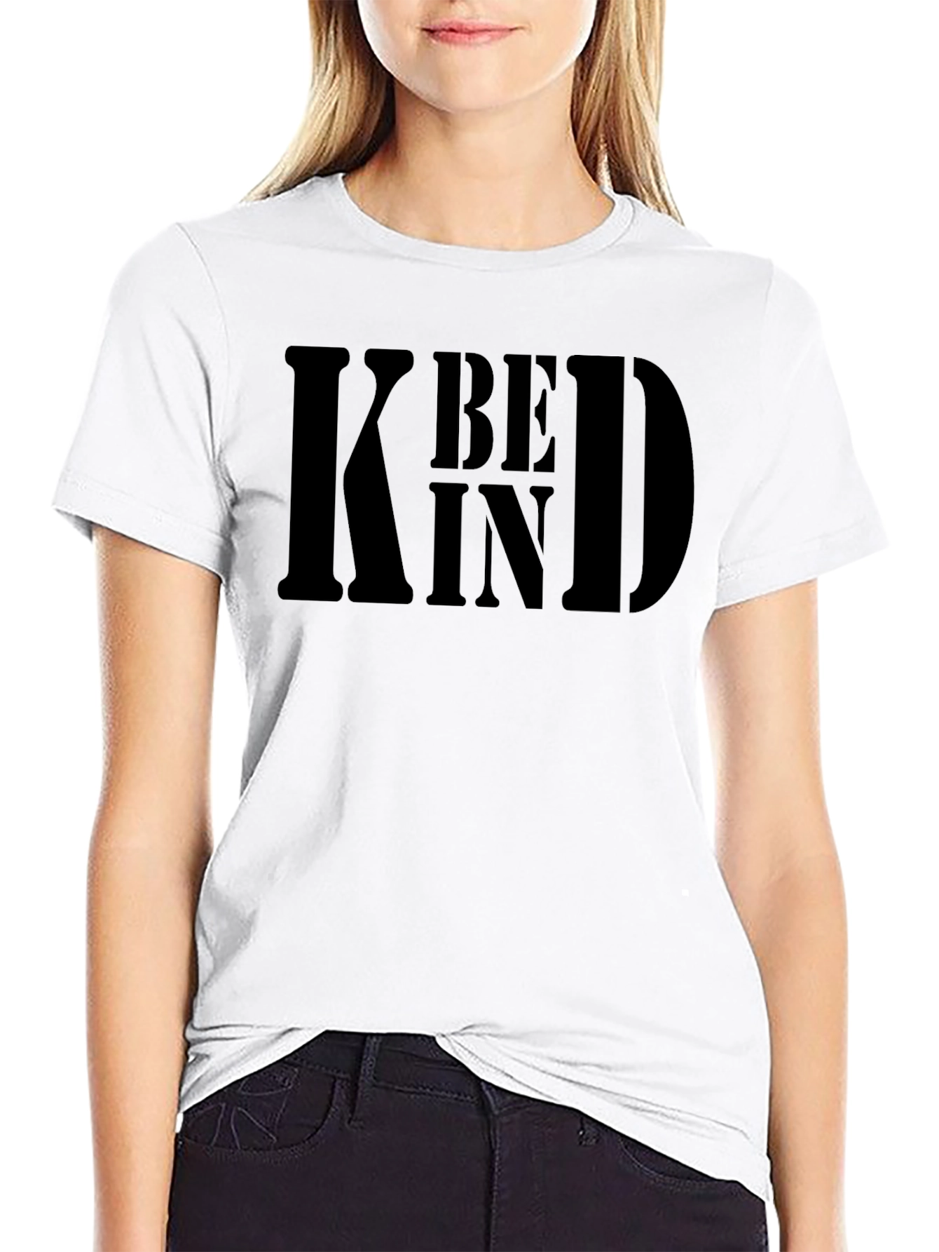 Be Kind Graphic Tee - Mens Black Cotton T-Shirt