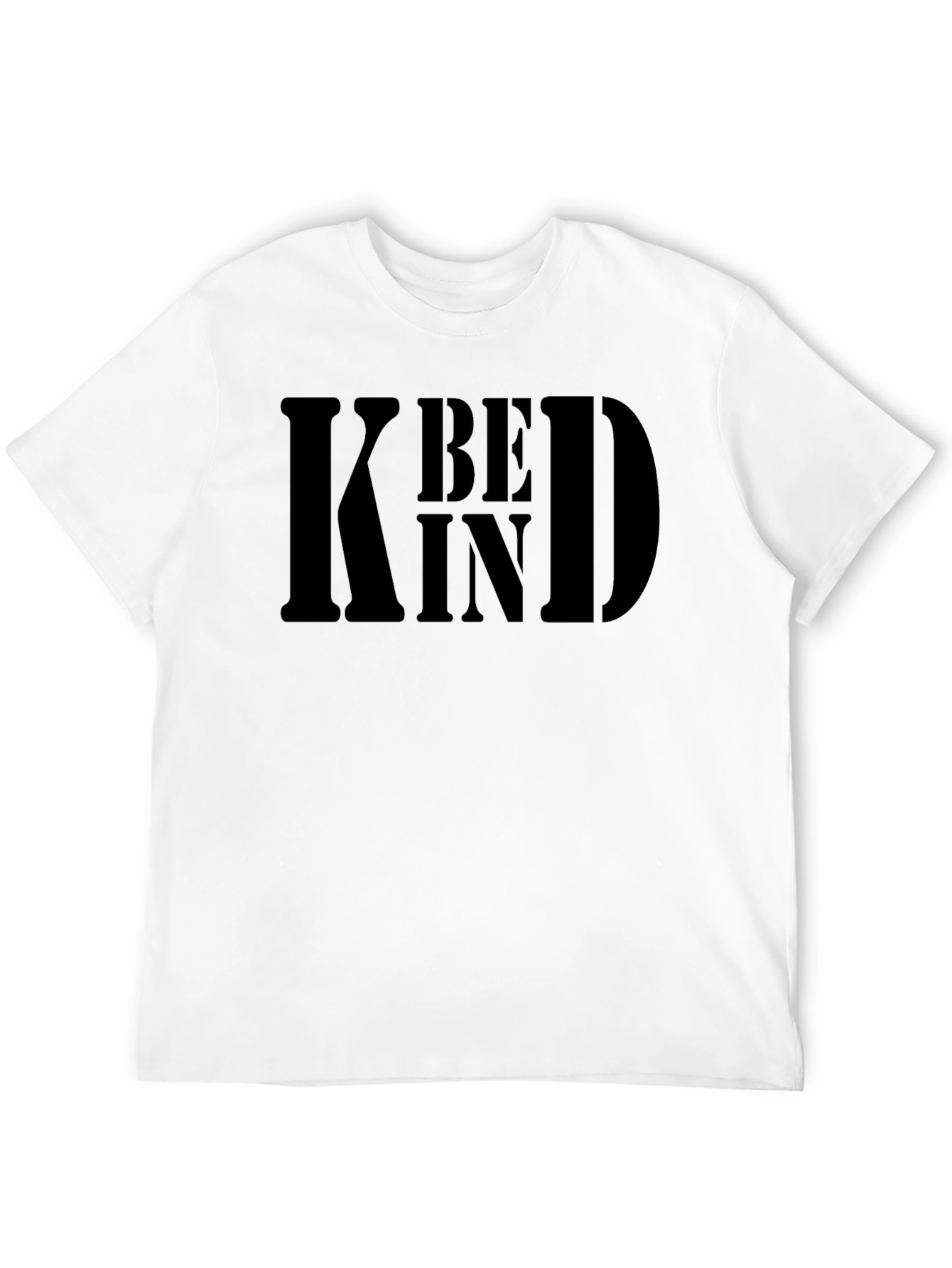 Be Kind Graphic Tee - Mens Black Cotton T-Shirt