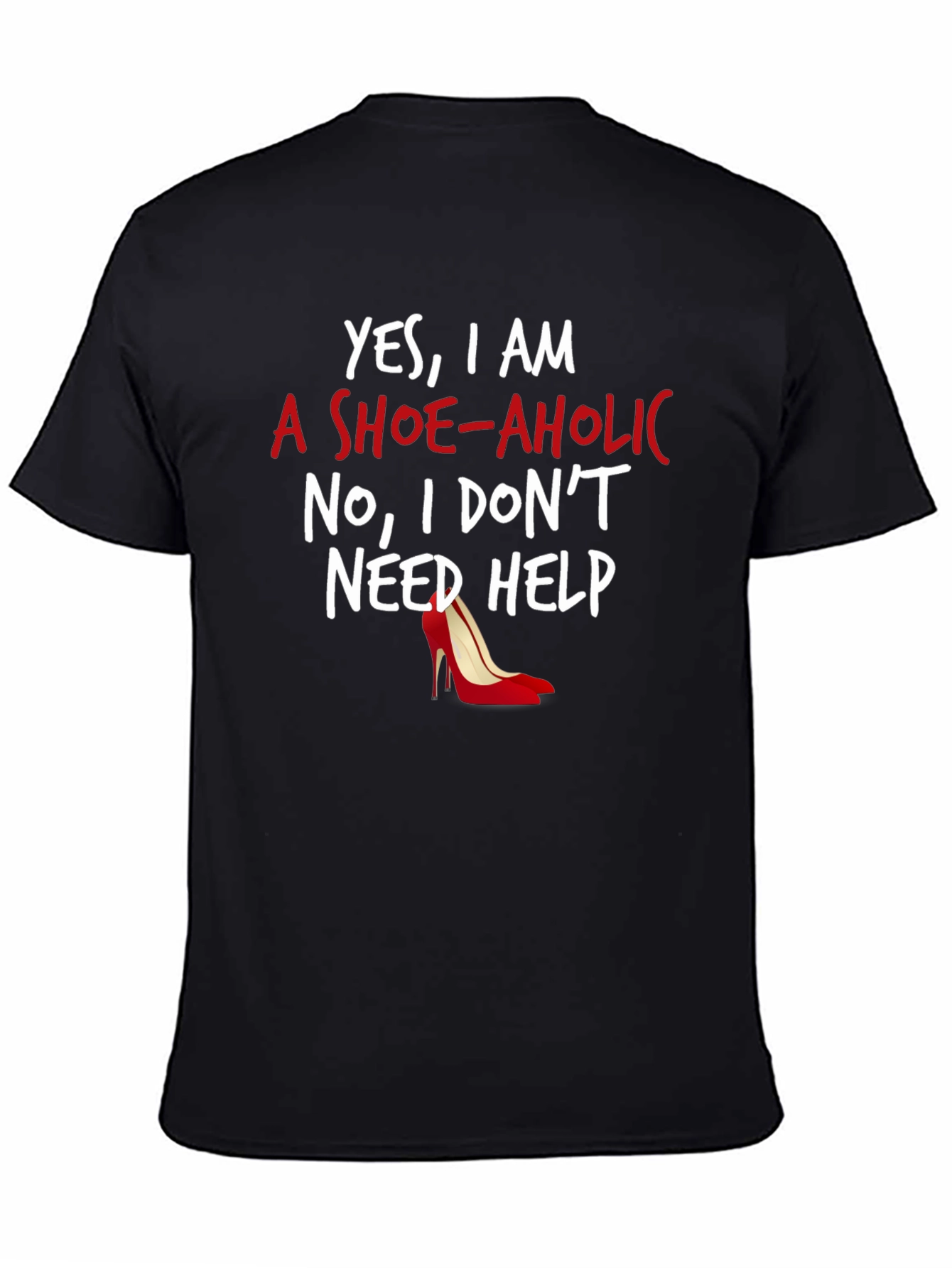 Shoe-aholic Graphic Tee - Novelty Womens T-Shirt