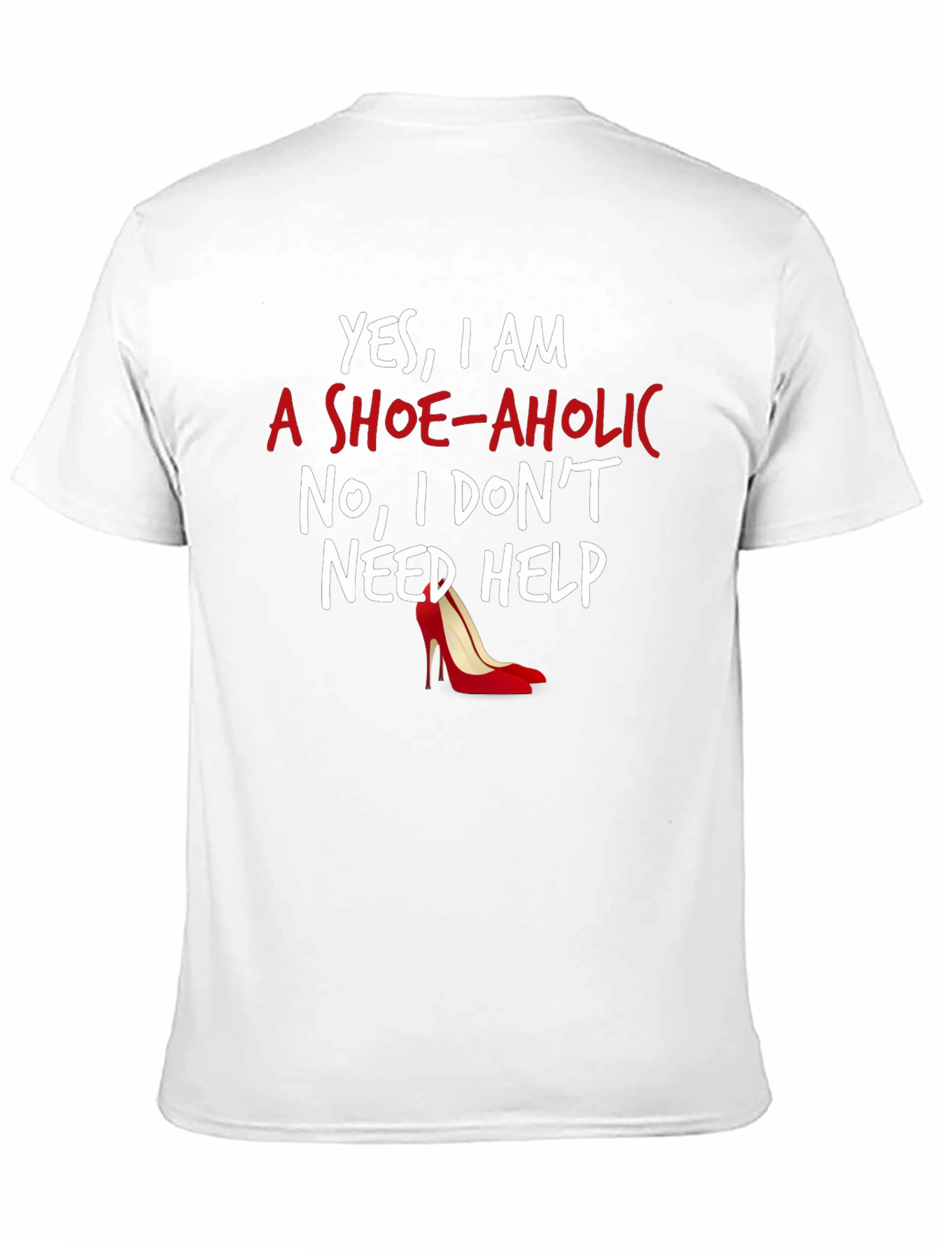 Shoe-aholic Graphic Tee - Novelty Womens T-Shirt