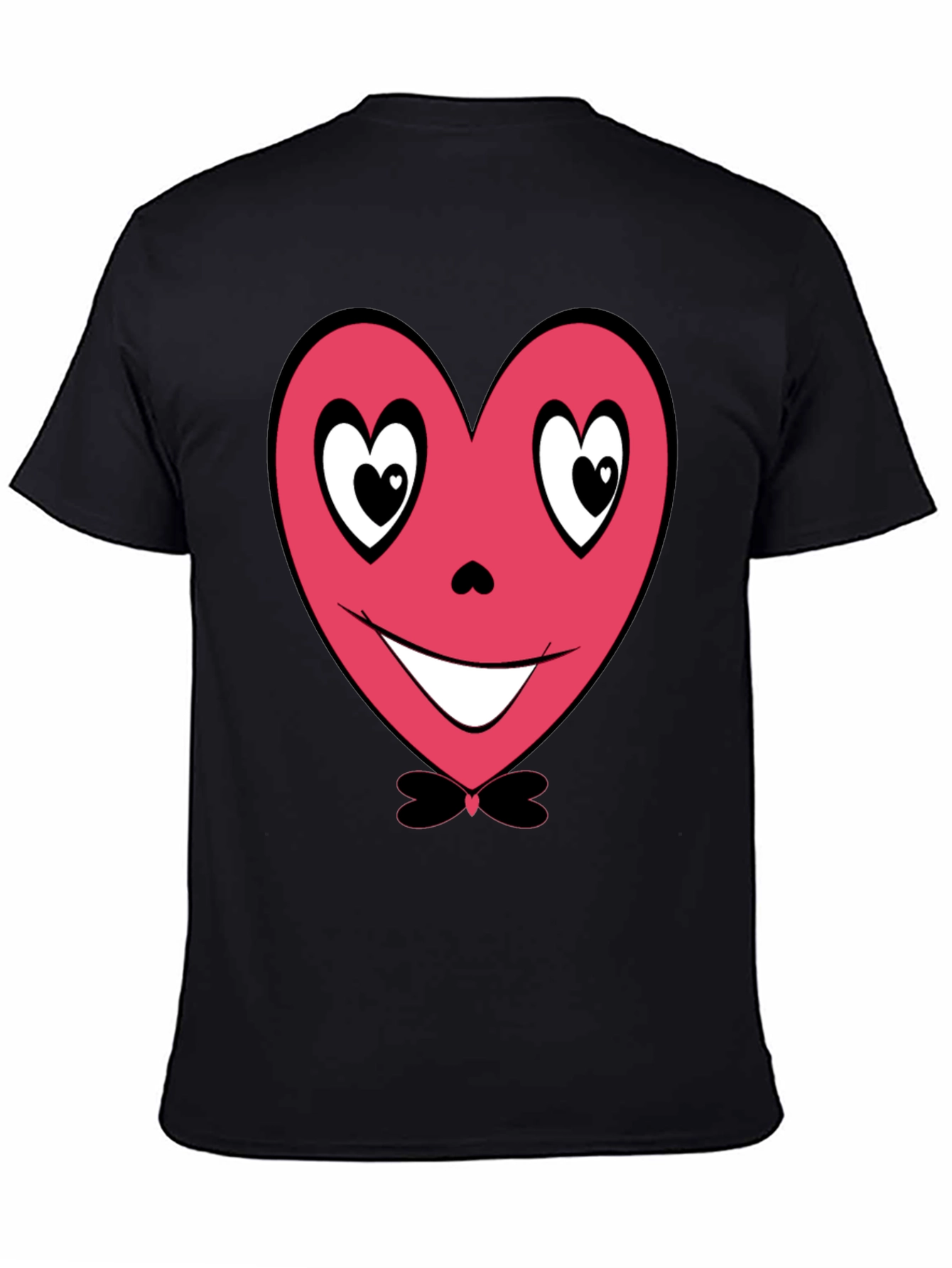 Heart Face Graphic Tee - Valentines Day