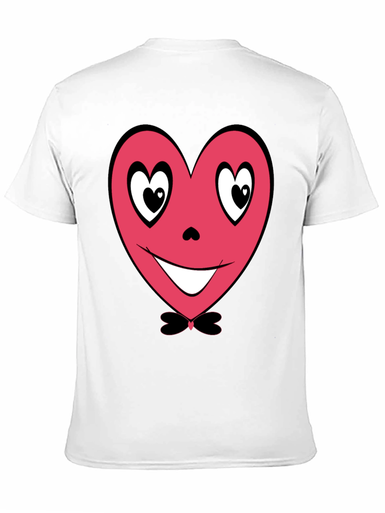 Heart Face Graphic Tee - Valentines Day