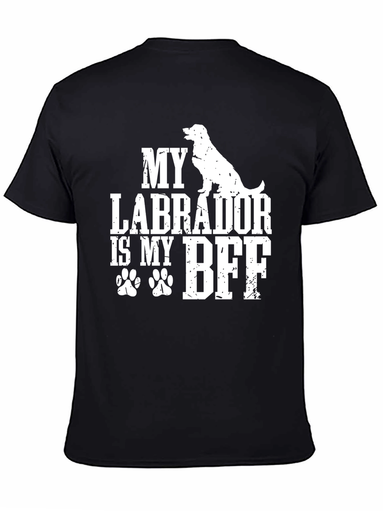My Labrador Is My BFF Black T-Shirt