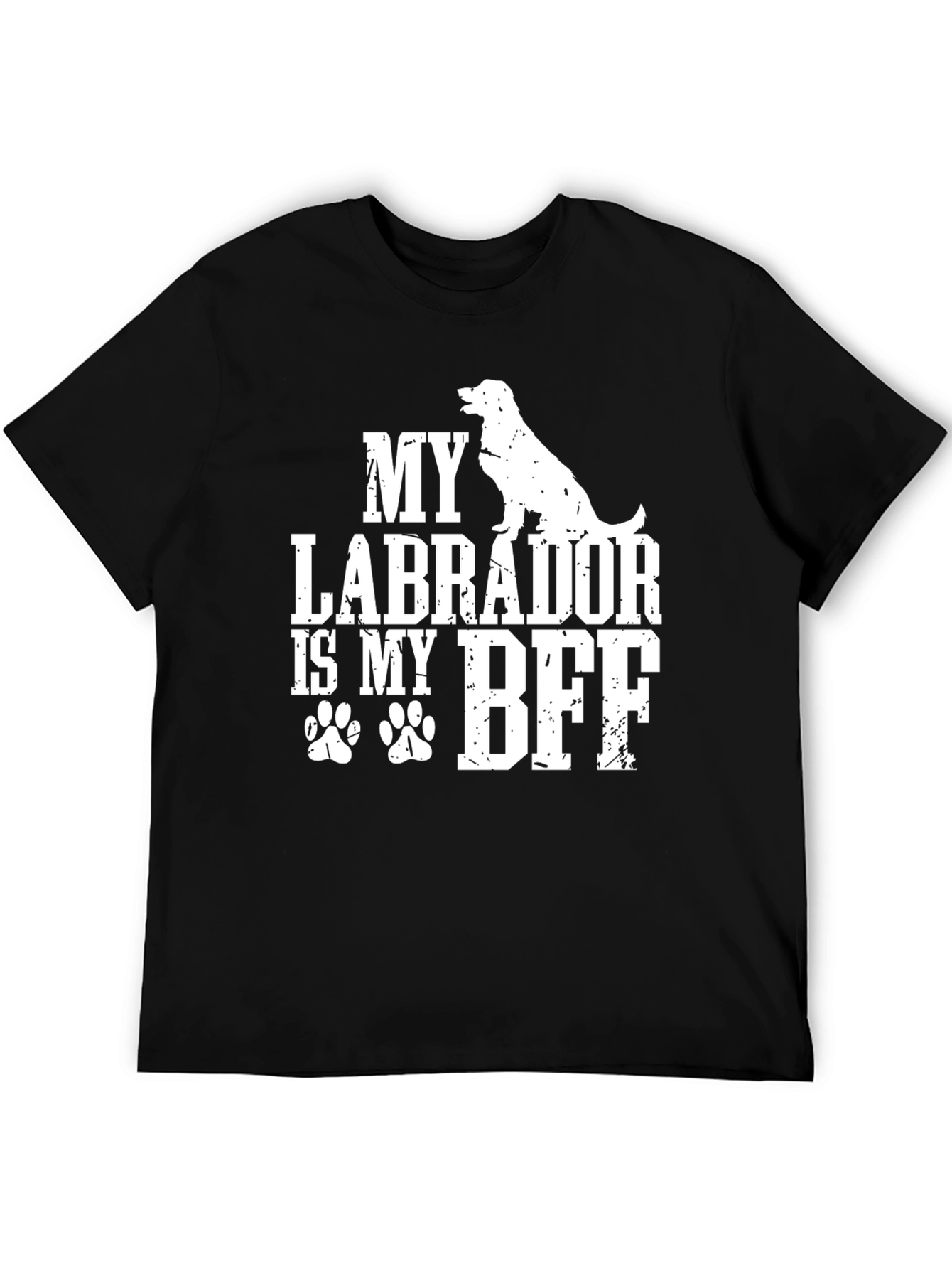 My Labrador Is My BFF Black T-Shirt