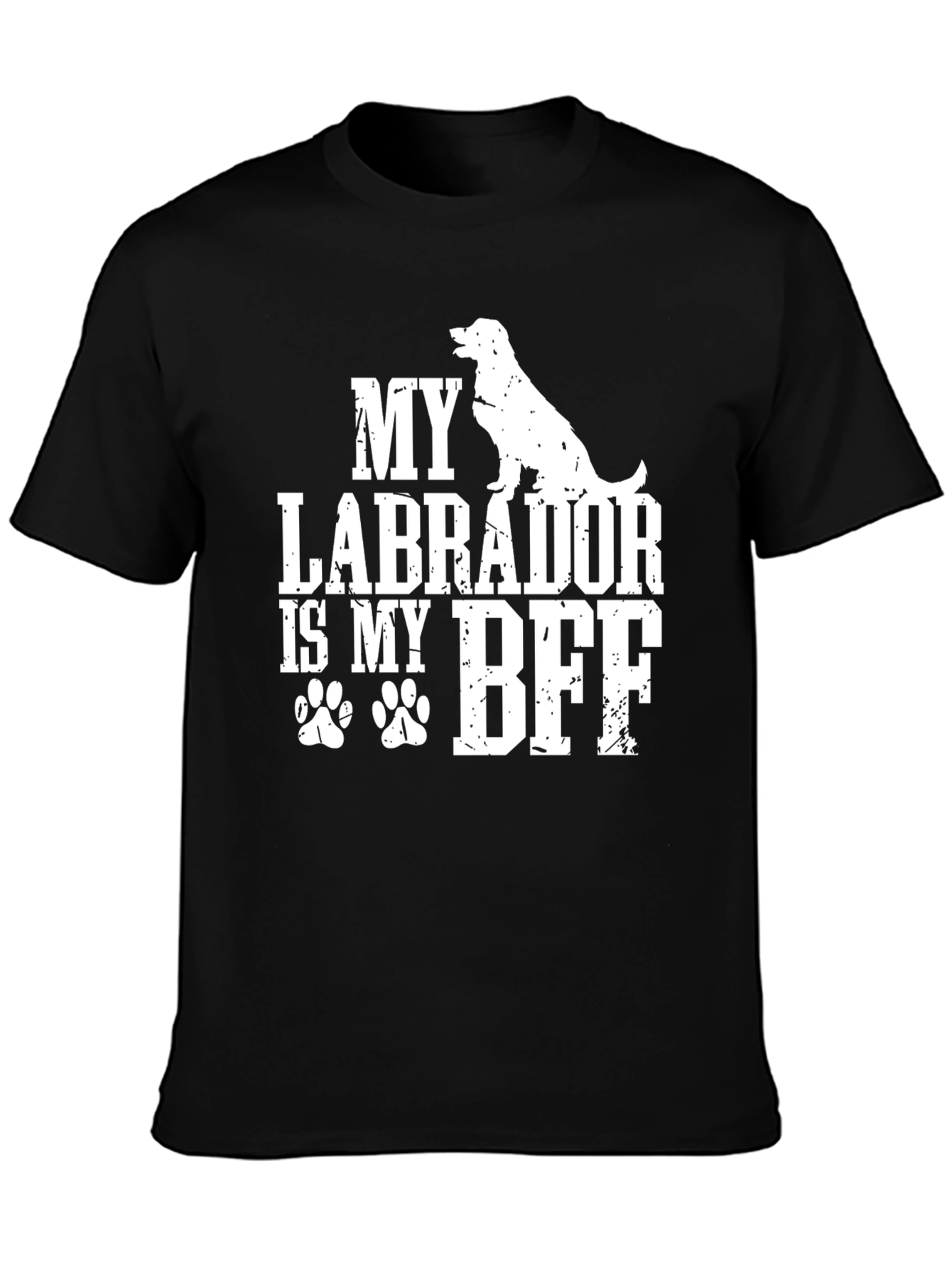 My Labrador Is My BFF Black T-Shirt