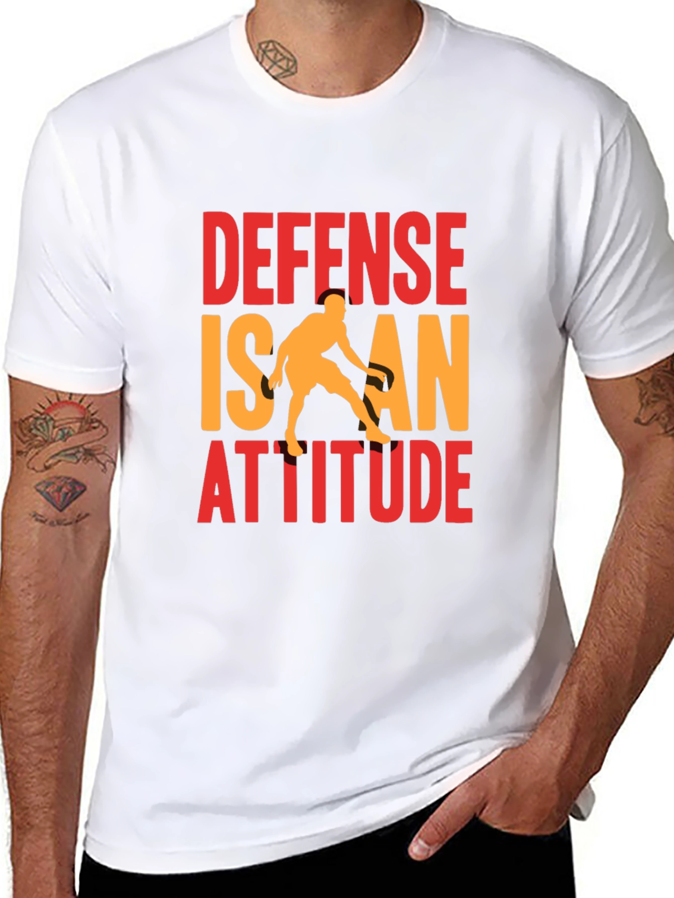 Defense is an Attitude Graphic Tee - Basketball