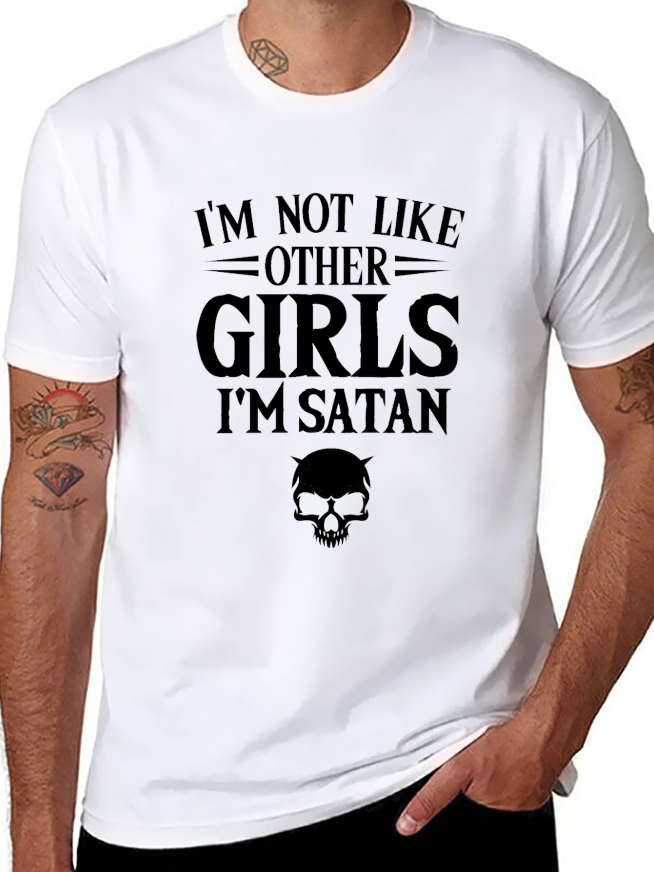 Im Not Like Other Girls Im Satan Black T-Shirt