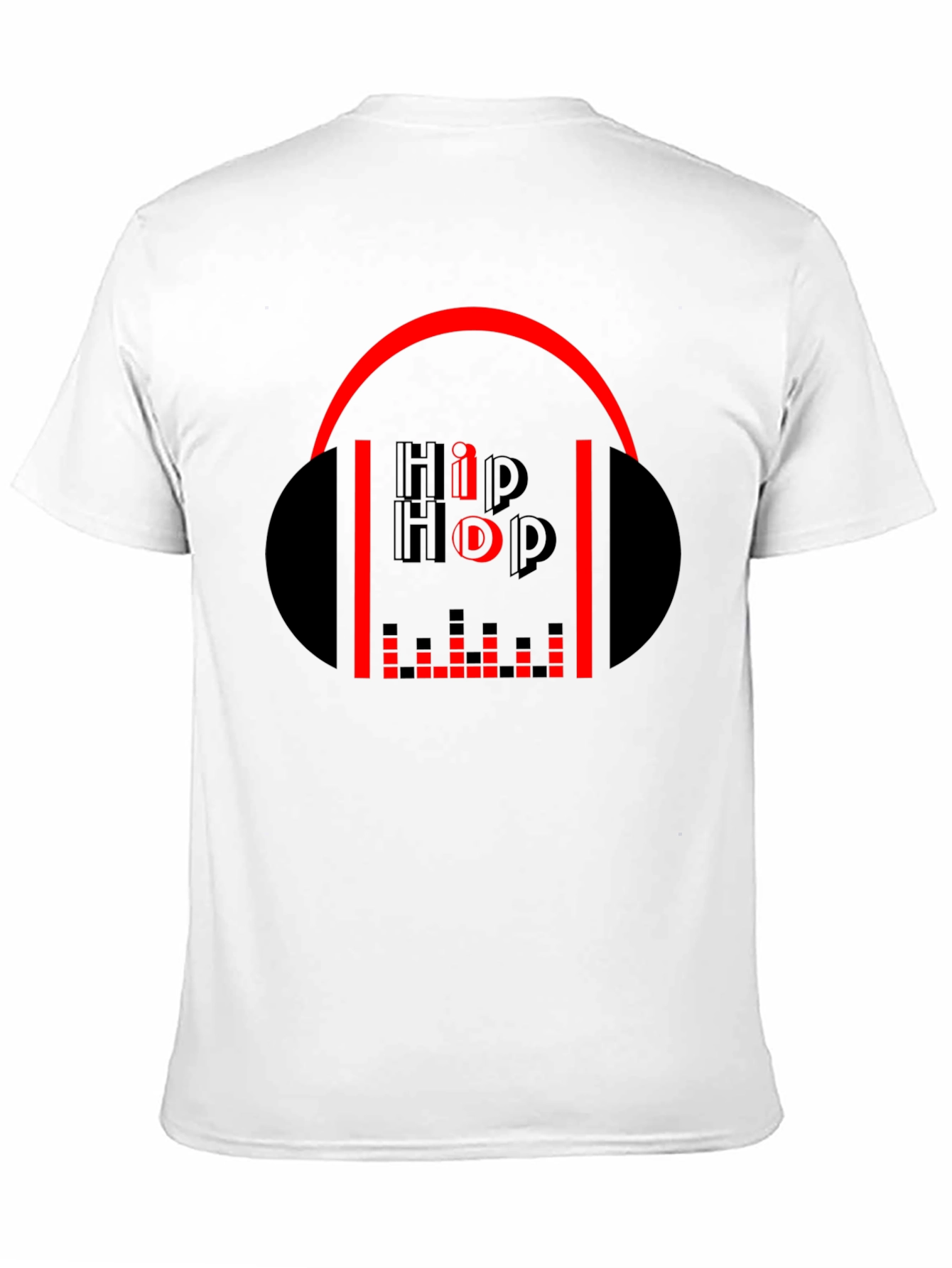Hip Hop Graphic Tee - Black Cotton Music T-Shirt