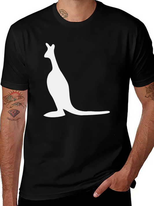 Kangaroo Graphic Tee - Black