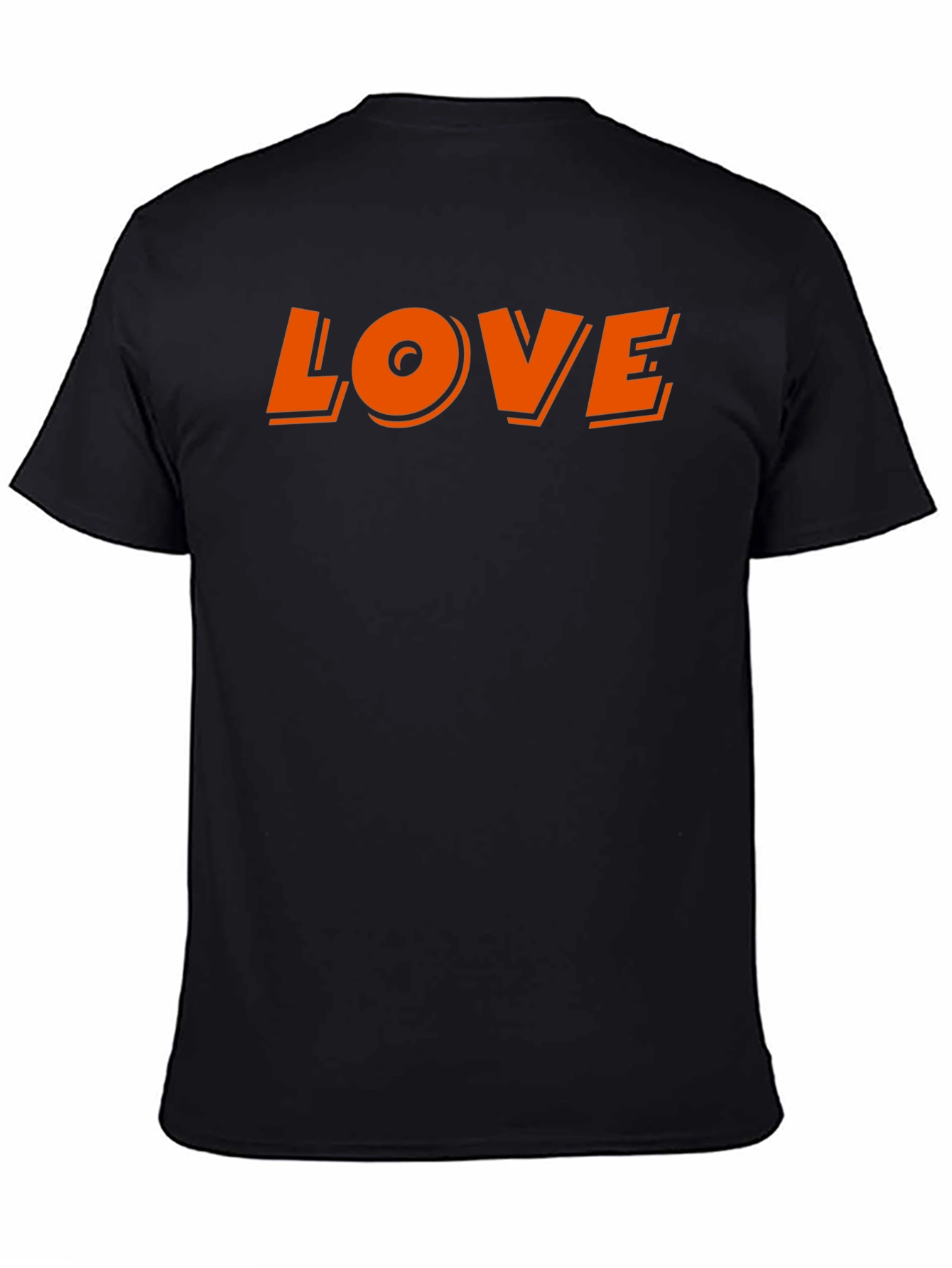 Love Graphic Print Black T-Shirt