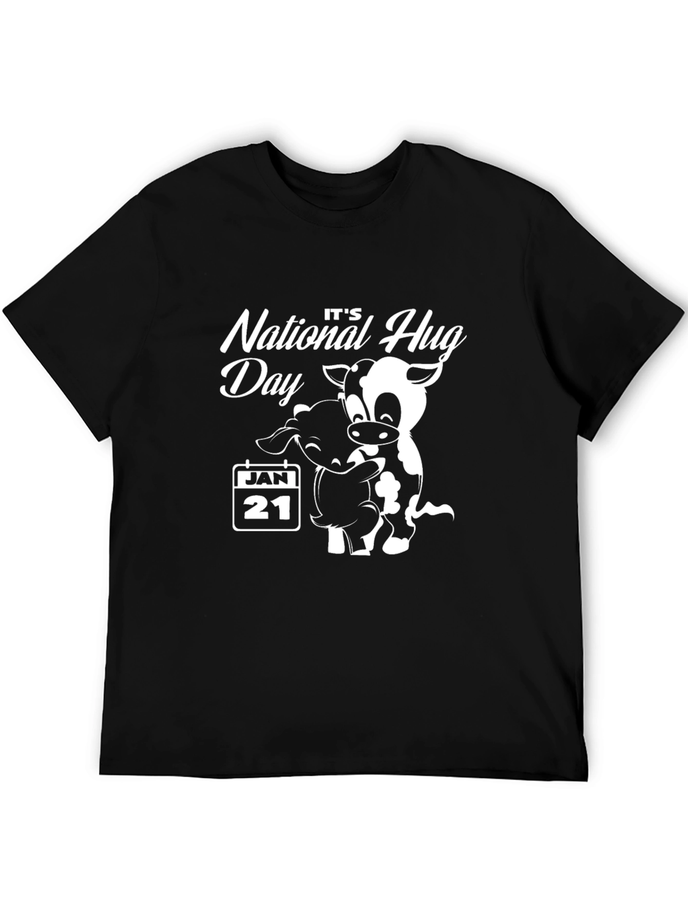 National Hug Day Shirt January 21 Cow & Sheep