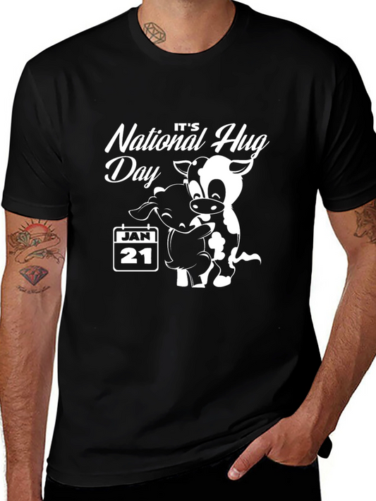 National Hug Day Shirt January 21 Cow & Sheep