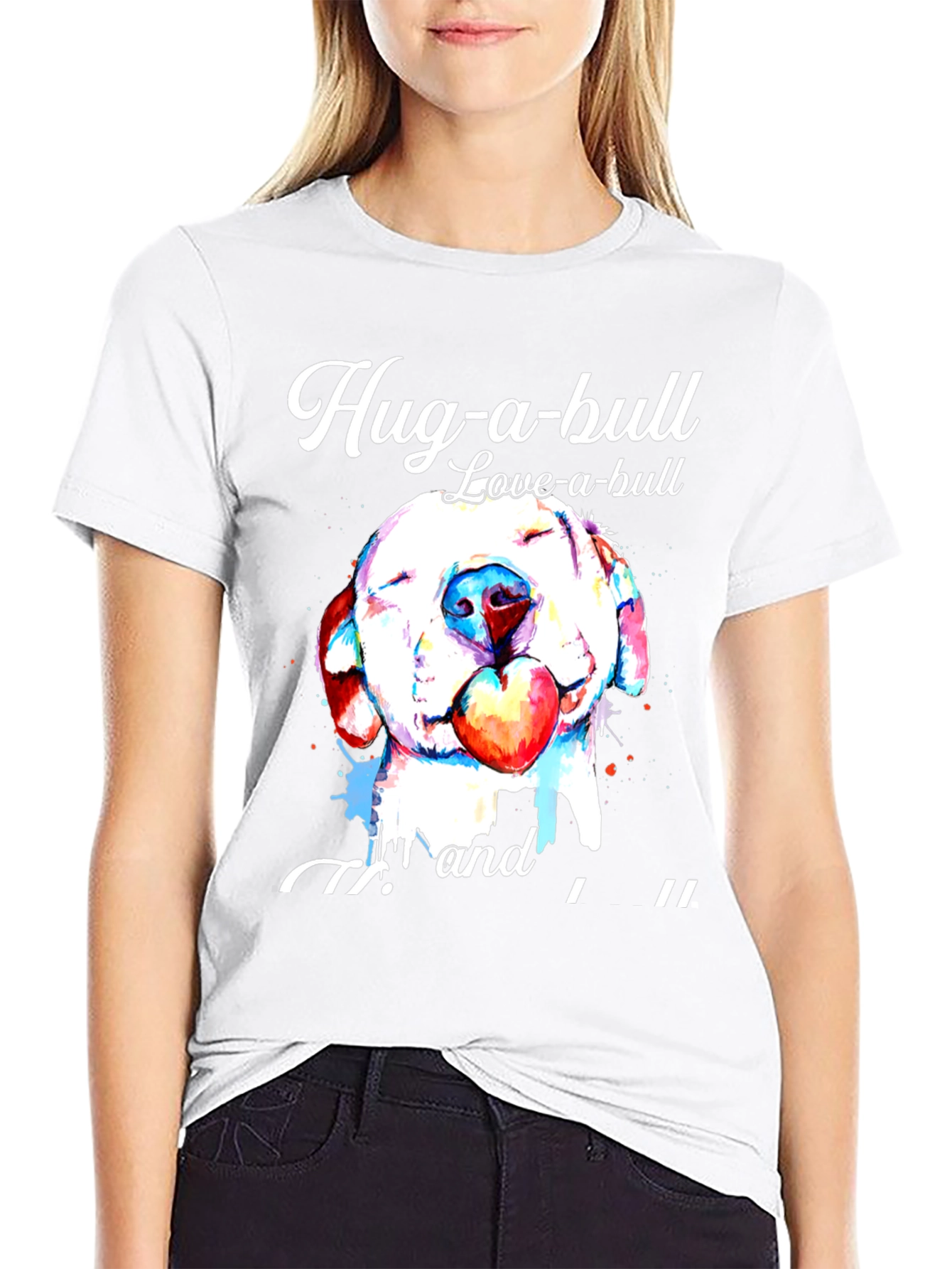 Hug-a-bull Love-a-bull Graphic T-Shirt